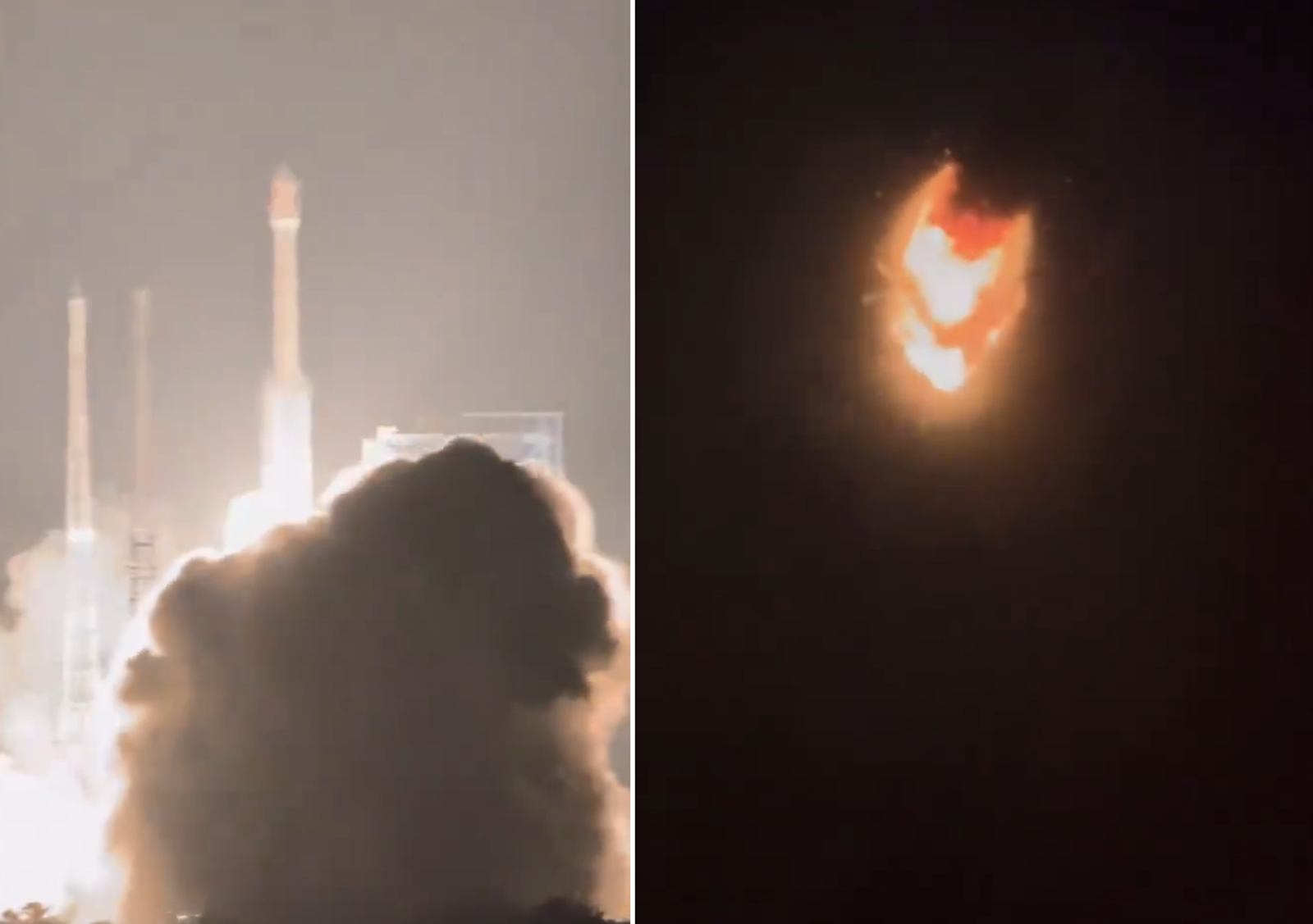 升空85秒化巨大火球!中國長征7號A空爆解體 高價衛星全毀「專家點出致命關卡」