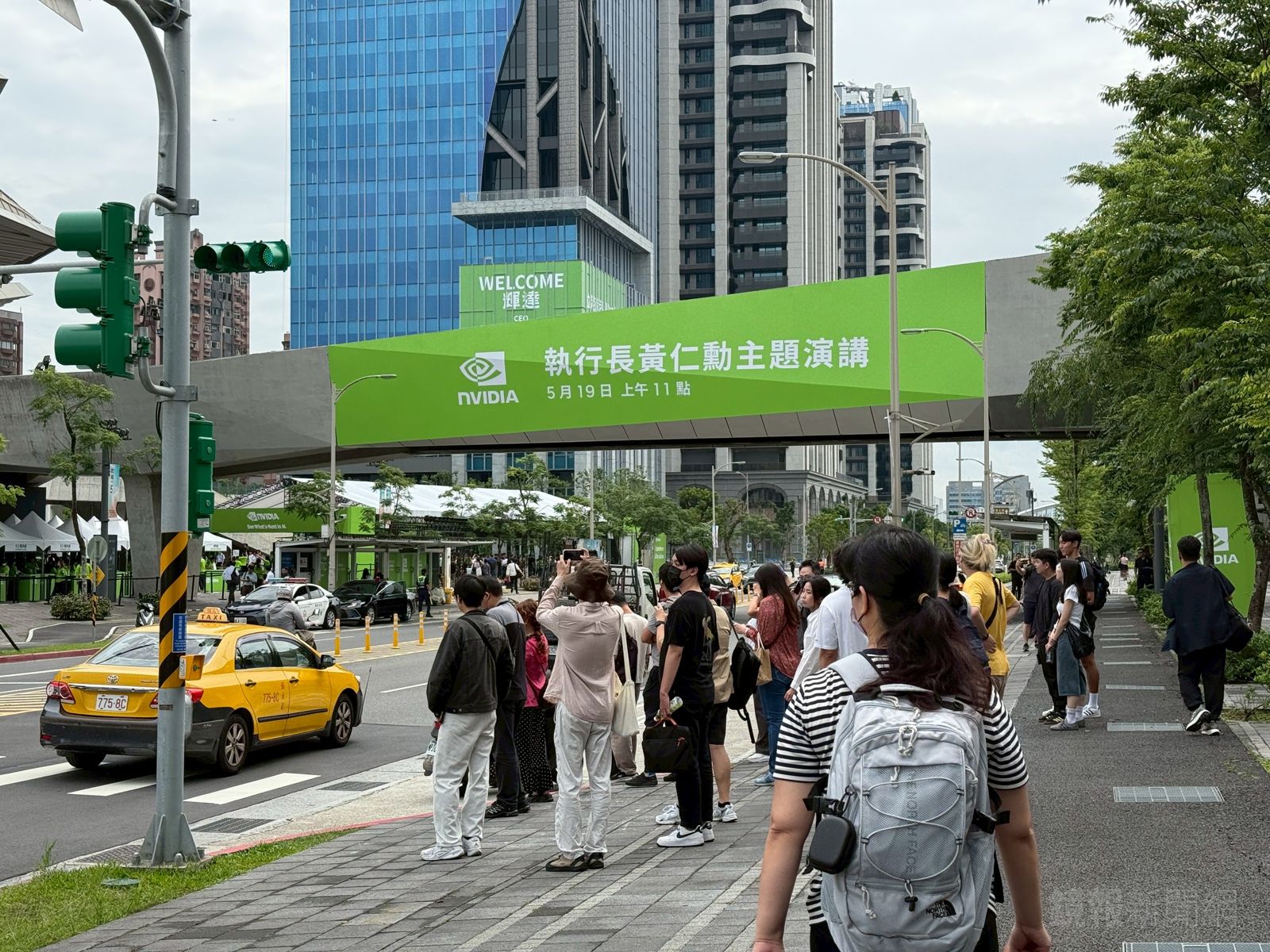 黃仁勳今日於台北流行音樂中心發表主題演講。董孟航攝