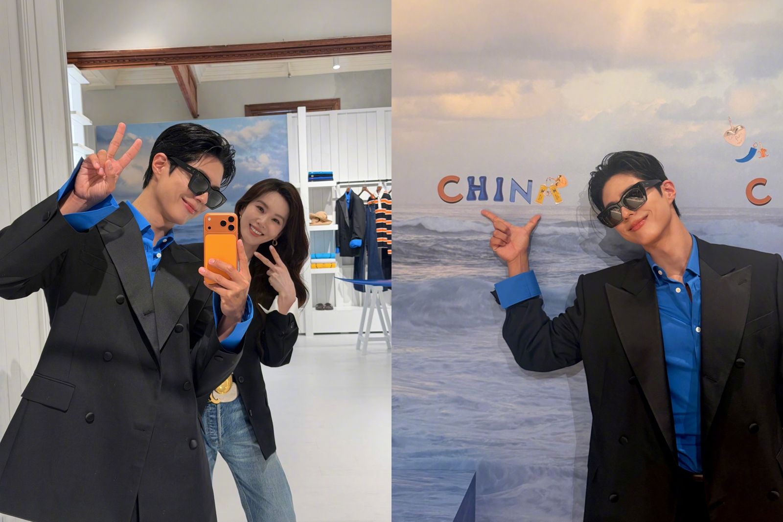 神顏爆擊!朴寶劍親拿手機貼緊劉詩詩自拍 再收「寶瓶花」暗藏諧音梗