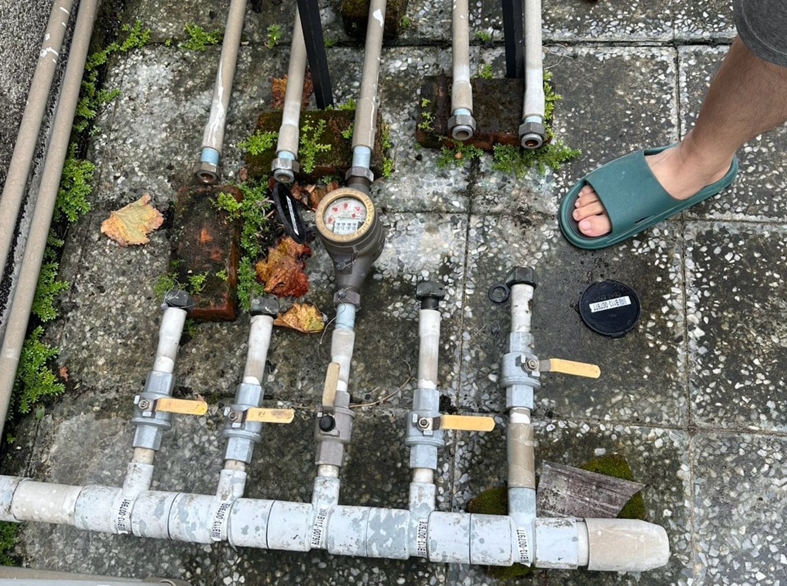 嫌犯偷拔水表害住戶供水異常。圖/翻攝畫面