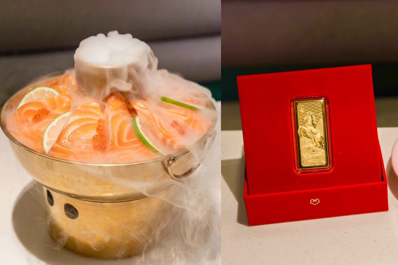 圍爐新吃法！爭鮮推冷火鍋「霧裡尋鮭」　30元盲盒抽開運金箔