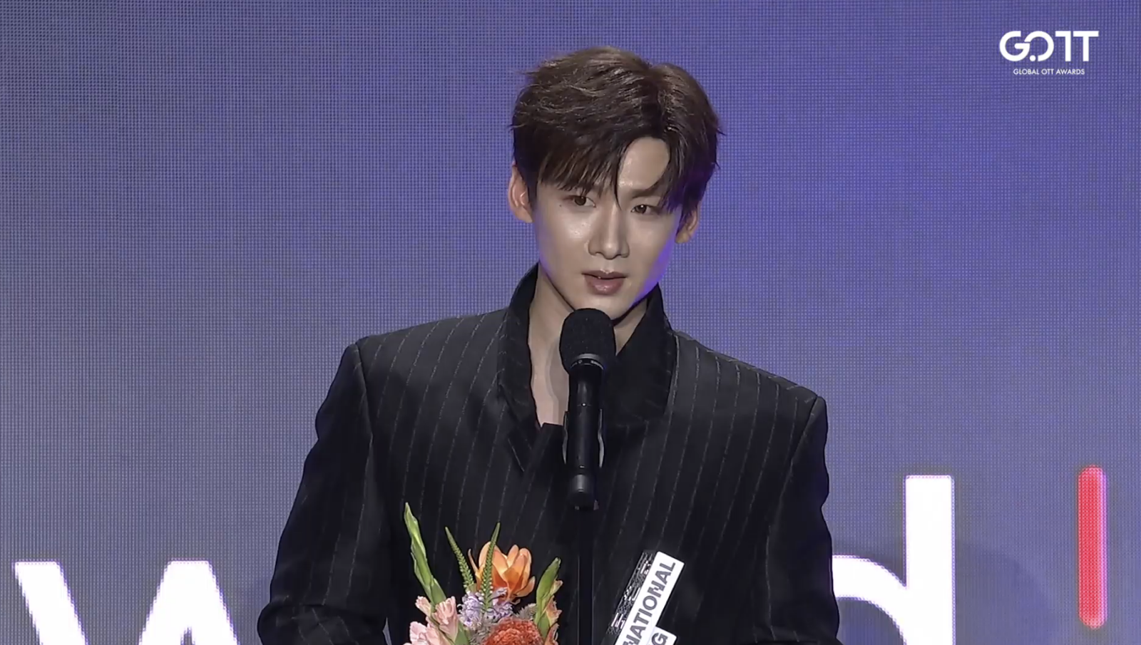 白敬亭獲得People's Choice獎。翻攝국제스트리밍페스티벌 YouTube