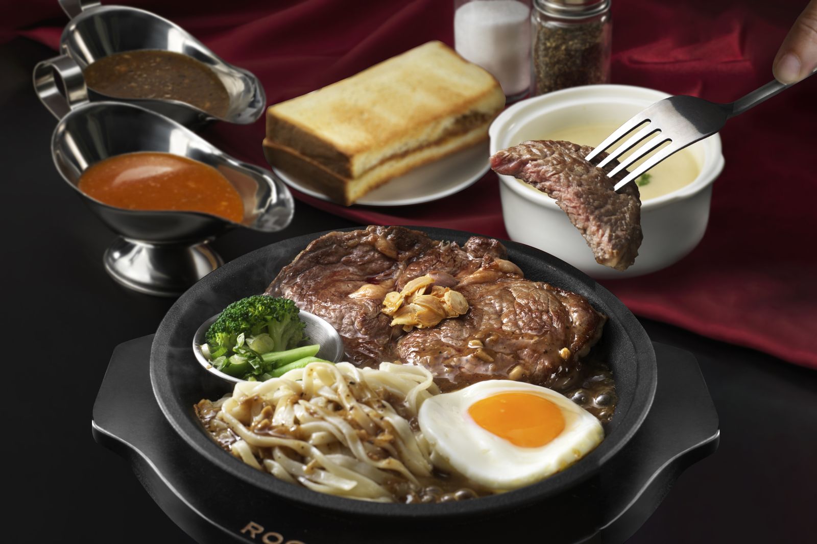 鐵板牛排「排排沾」插旗DREAM PLAZA！開幕送法蘭西多士＋濃湯吃更飽