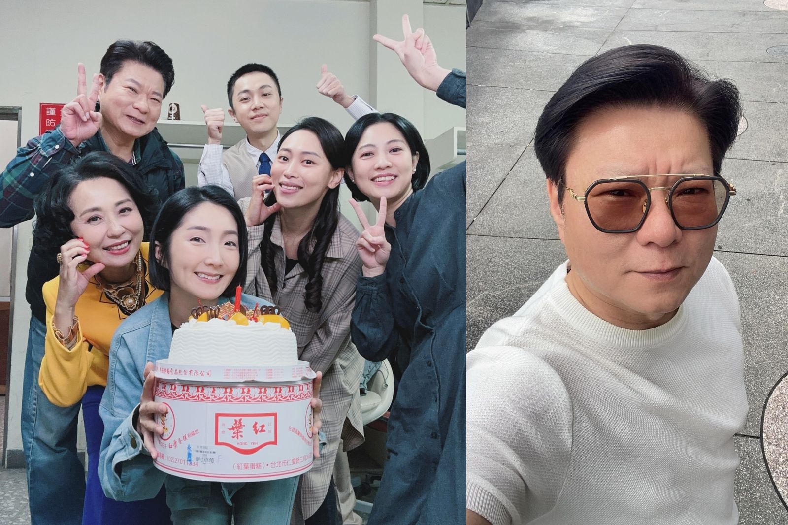 陳文山拍《寶島西米樂》時常自掏腰包請客。翻攝自蔡宜君、陳文山臉書