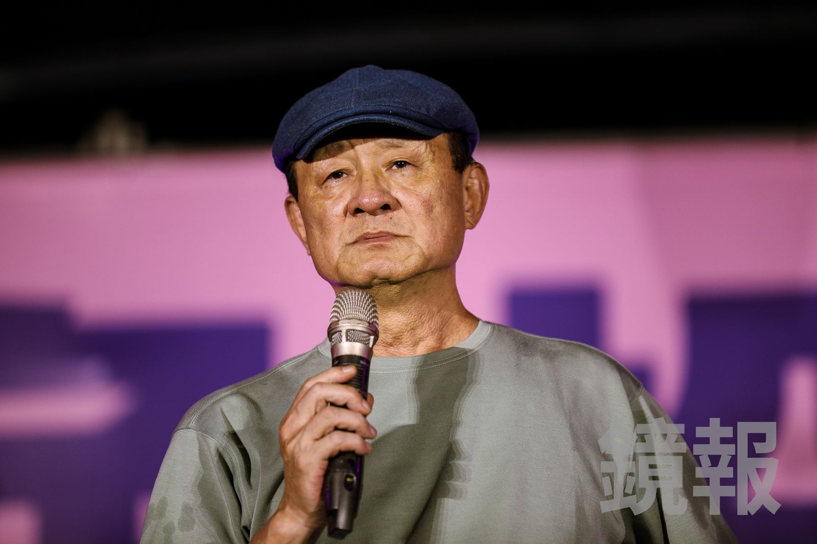 陳慕義上台致詞時向全國志工表達感謝,「你們是眾神派來守護台灣的天使」。(圖/鄒保祥攝)