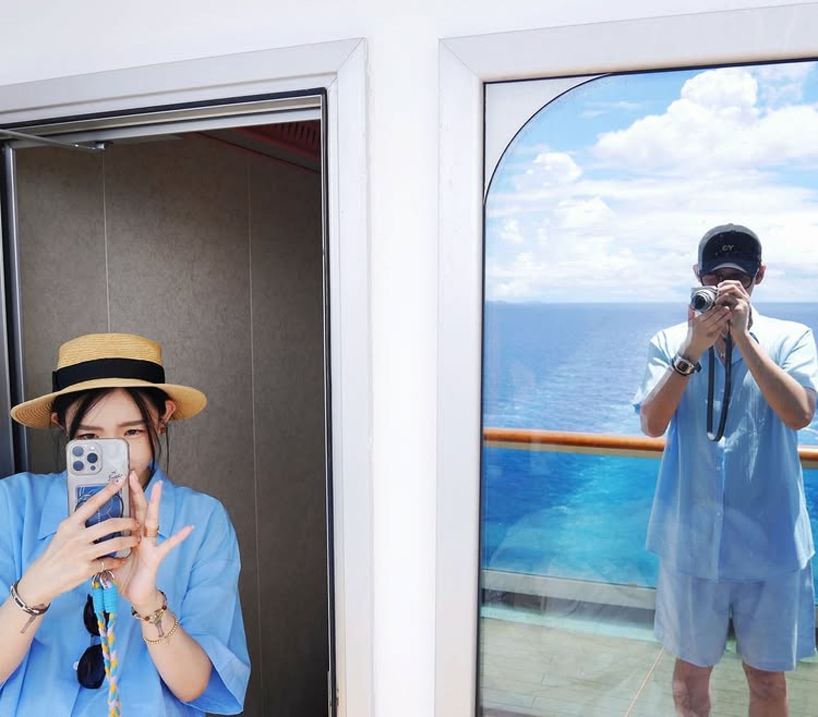 李玉璽、許允樂郵輪共度浪漫七夕　家長背後「牽手手」大放閃