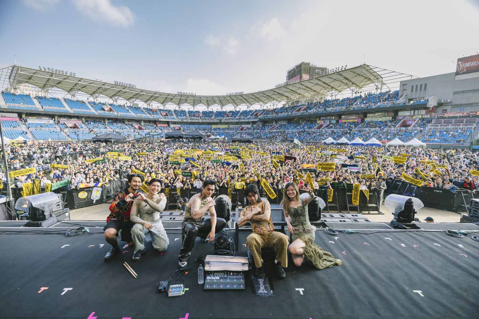 美秀集團23日參與火球祭演出。夥球擊提供