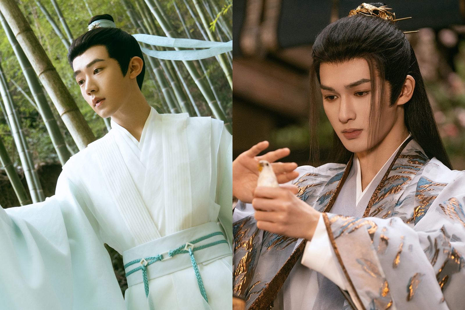 吳俊霆（左）、朱正廷（右）與田曦薇在劇中皆有情愫。Disney+提供
