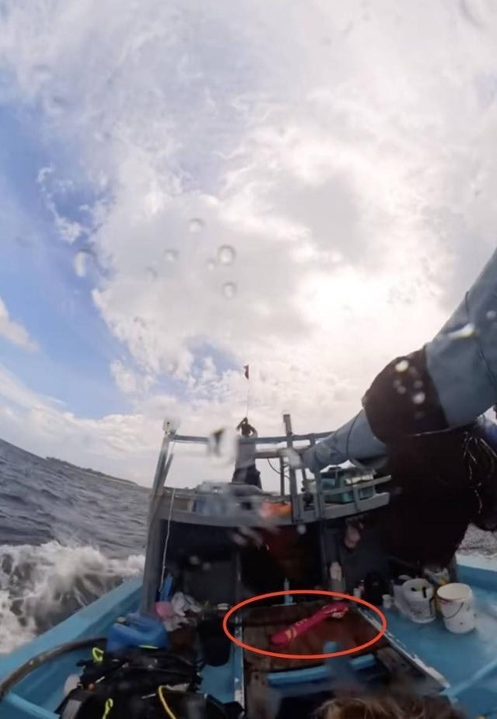 幸好後來有漁船發現徐曼一行人，並展開救援。圖／翻自《香港01》