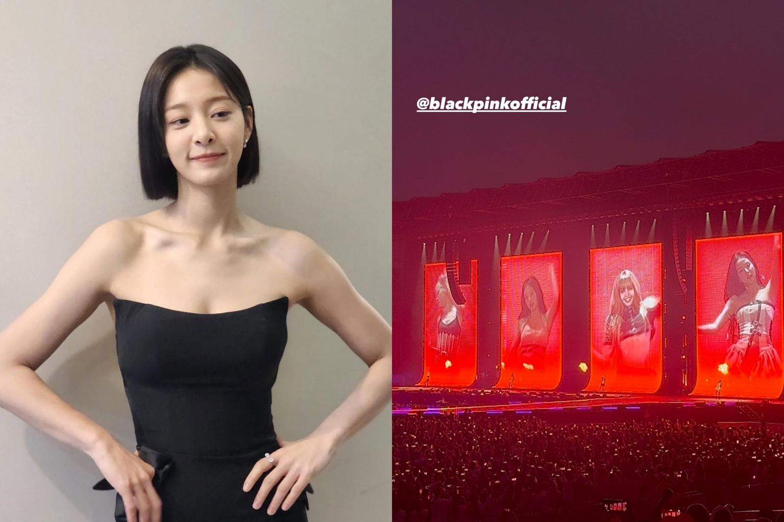 薛仁雅昨晚也去朝聖BLACKPINK。翻攝IG@_seorina