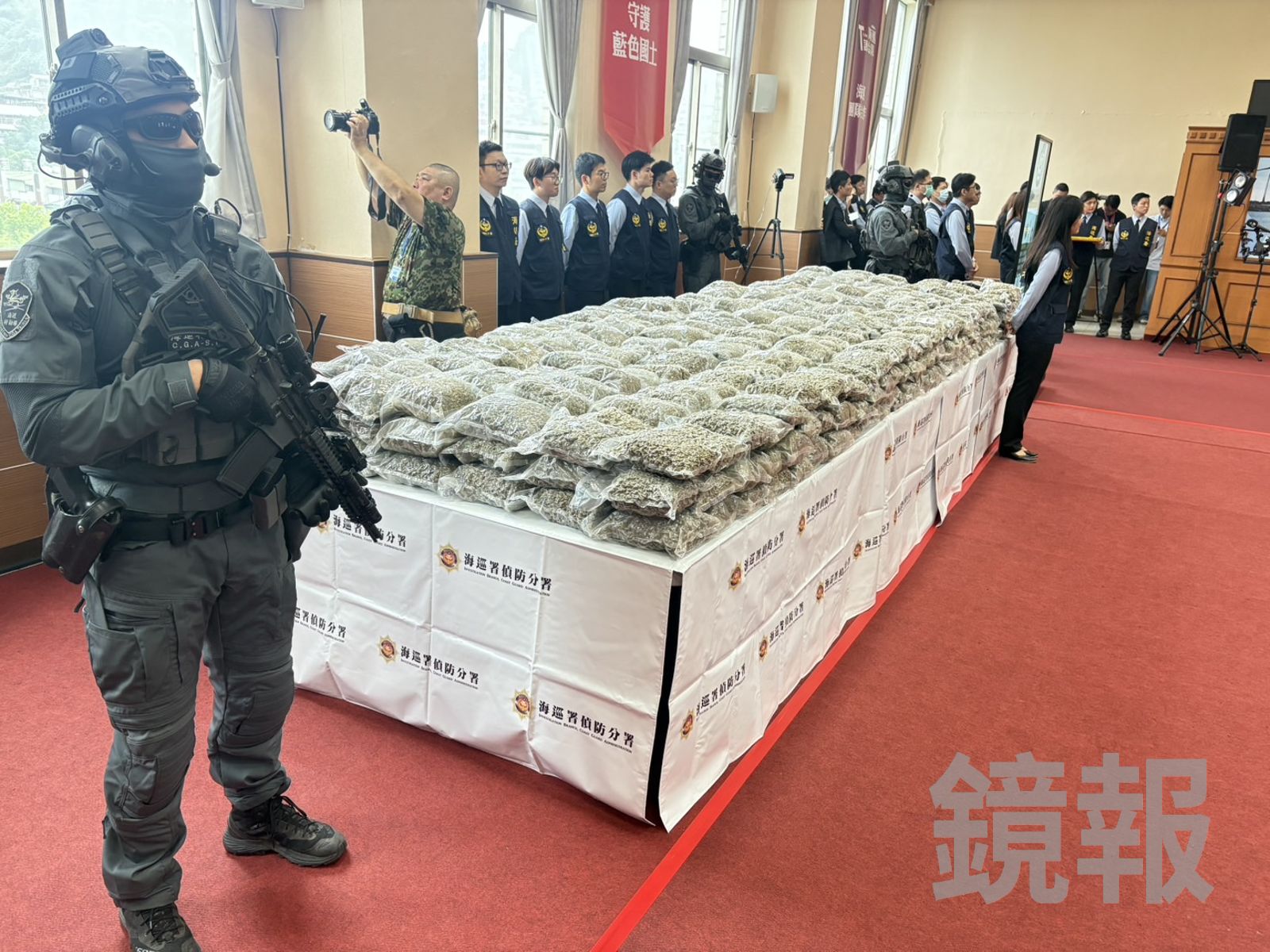 可供111萬人吸食！海巡署攔截中國貨輪「333公斤大麻花」　市值破6.6億