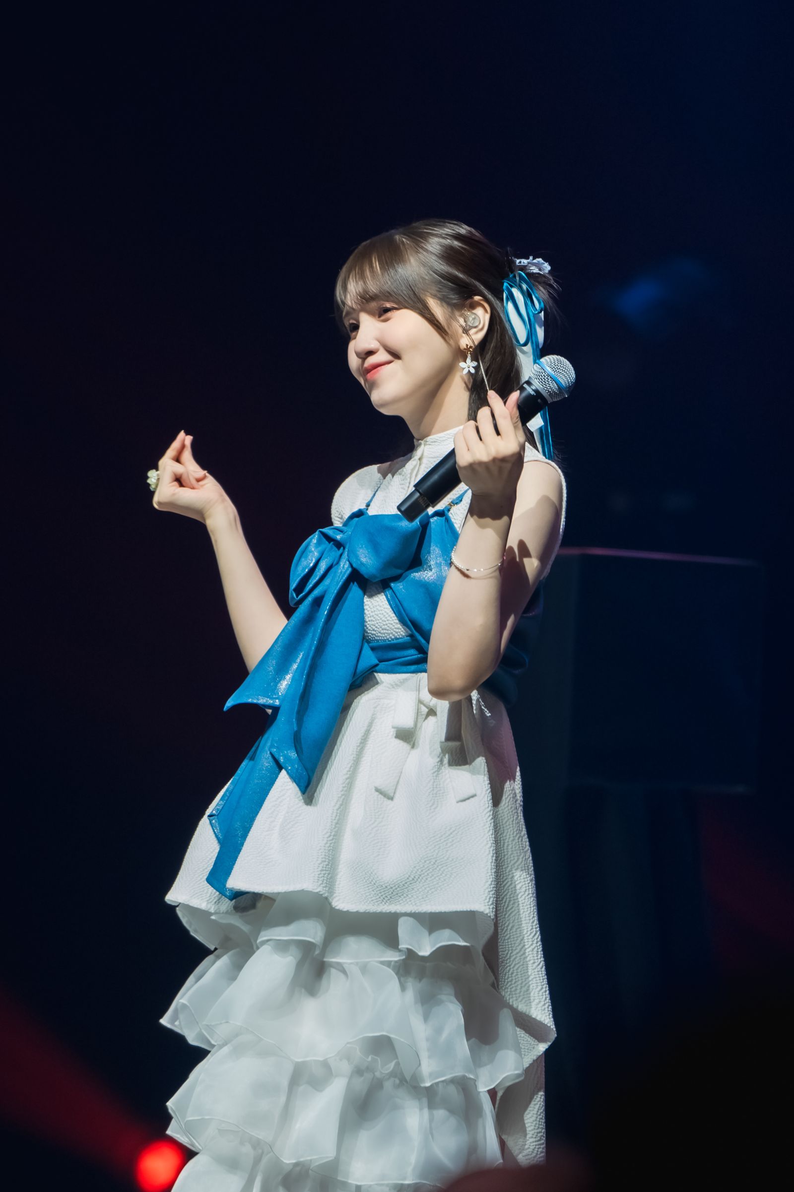鬼頭明里對台灣粉絲用中文說「我愛你」、「我喜歡你」甜暈粉絲。大鴻藝術BIG ART提供