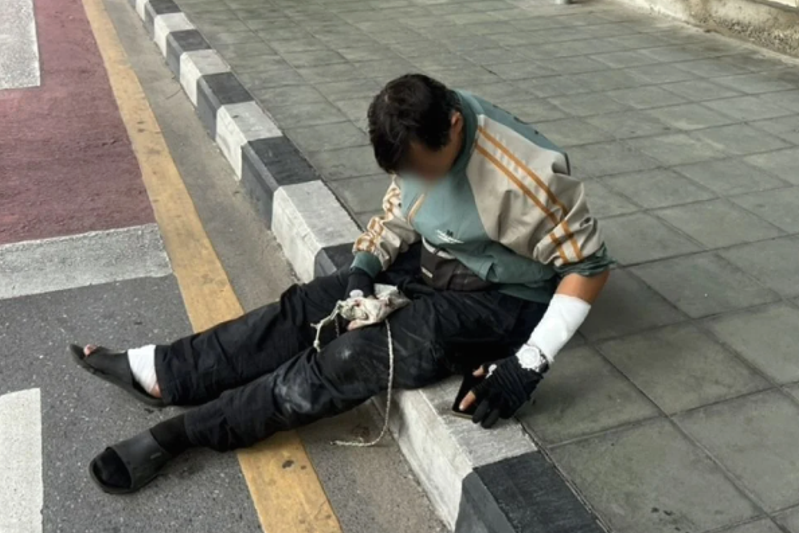 騎士坦承自己騎行一半睡著了。圖/翻攝自TikTok