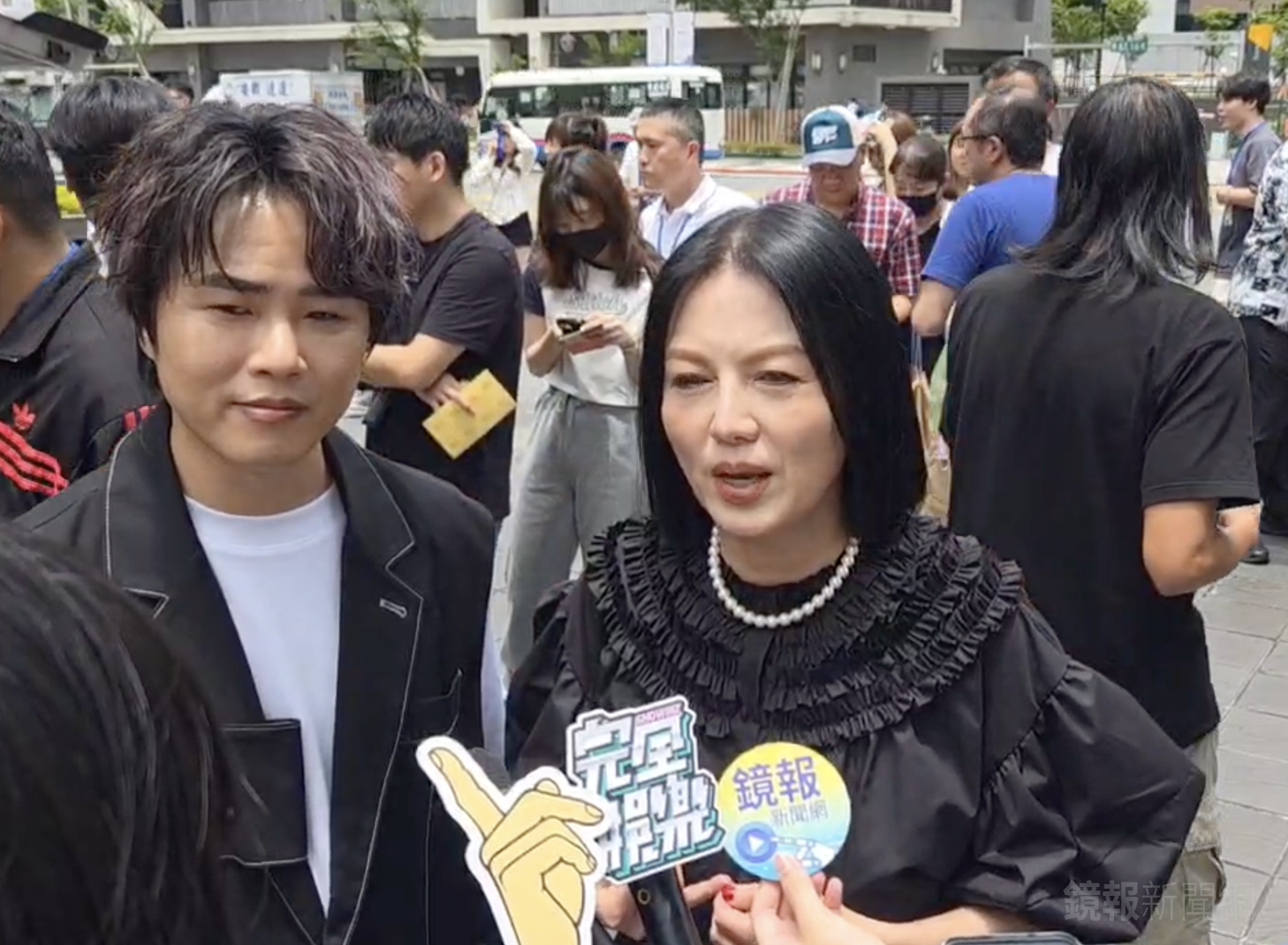 苗可麗談到許效舜的心情。李鍾泉攝