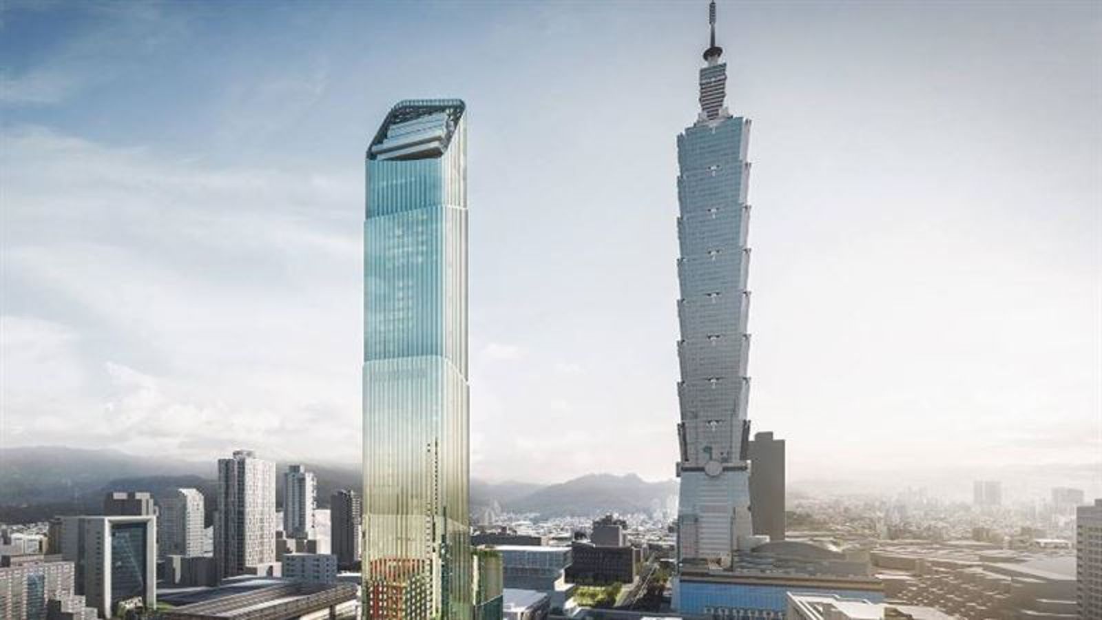 陳昱瑄疑將詐得的700萬美元(約台幣1.96億元)以借貸名義交給前碩河公司負責人馬廷海,用於「台北天空塔」工程(圖),馬廷海後因涉背信遭通緝,鉅款去向成謎。翻攝fb The Sky Taipei