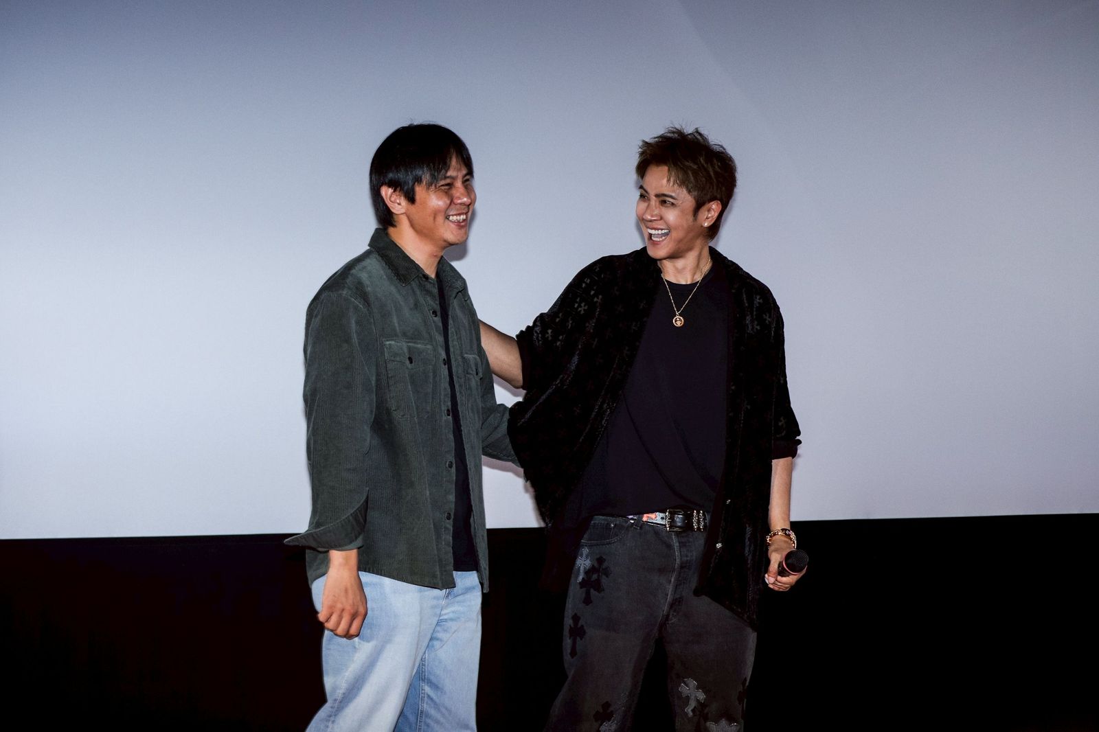 羅志祥(右)、馬志翔30日出席〈做伙〉MV特映會。鄒保祥攝