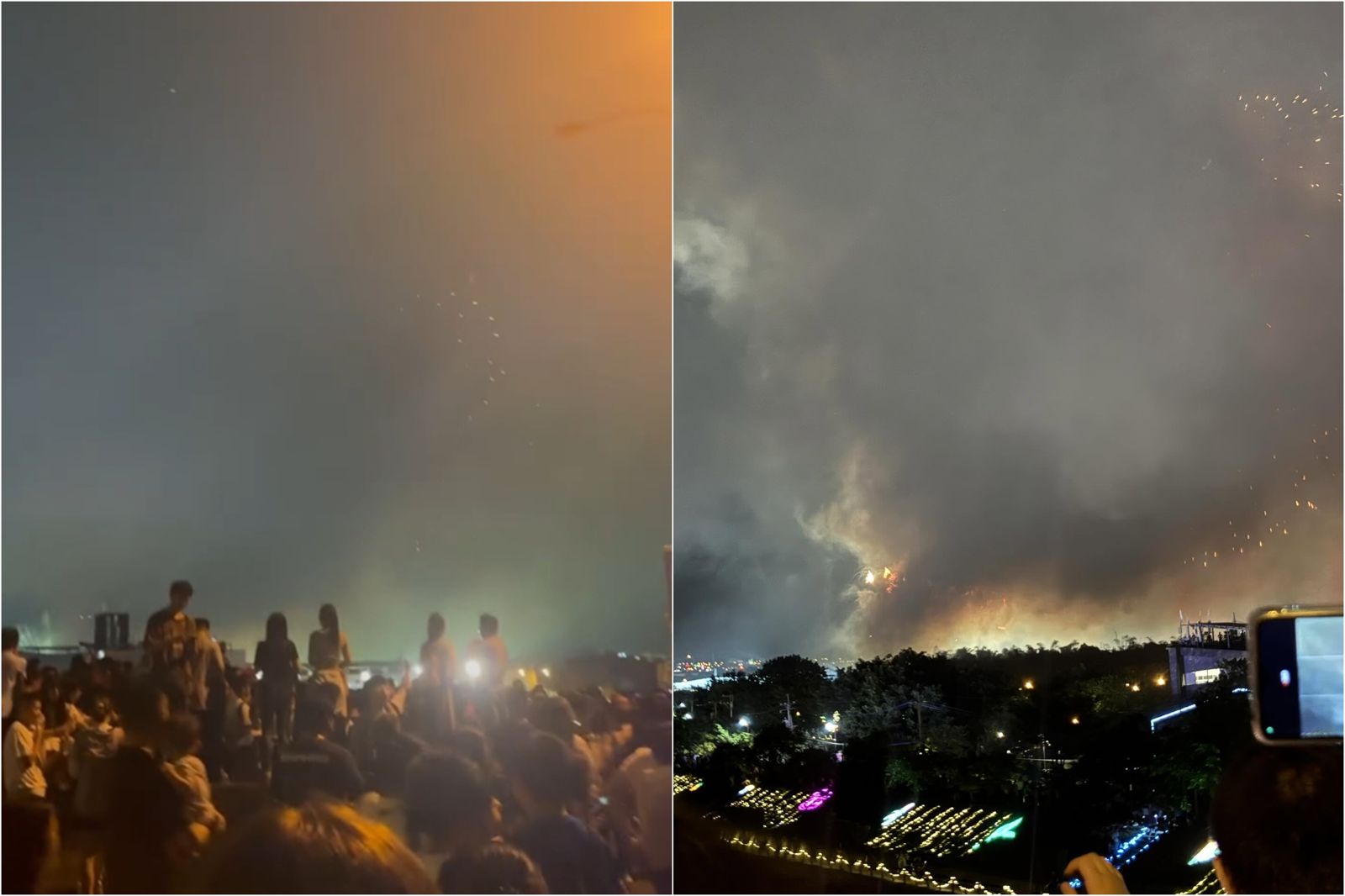 煙比火多!南投國慶焰火放5分鐘變「霧裡看花」…民眾怒退場還受困:整個像逃難