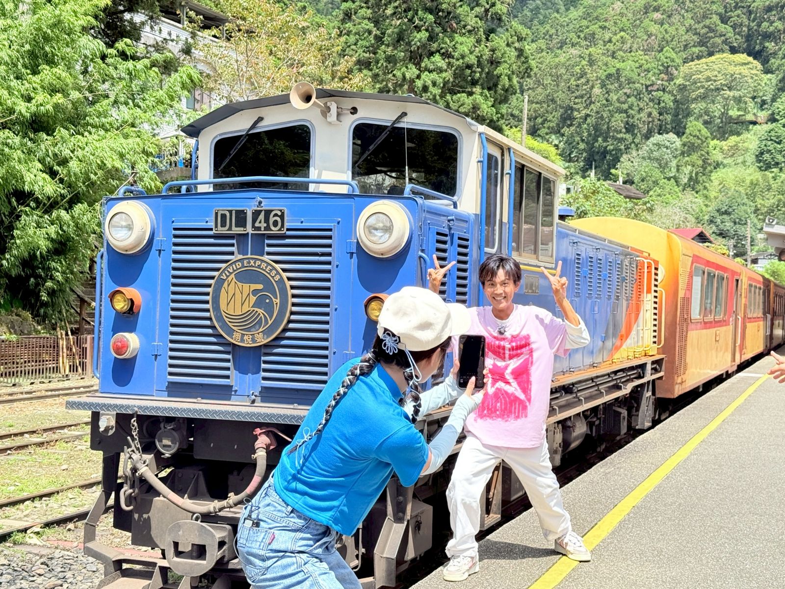 阿翔有鐵道魂。民視提供