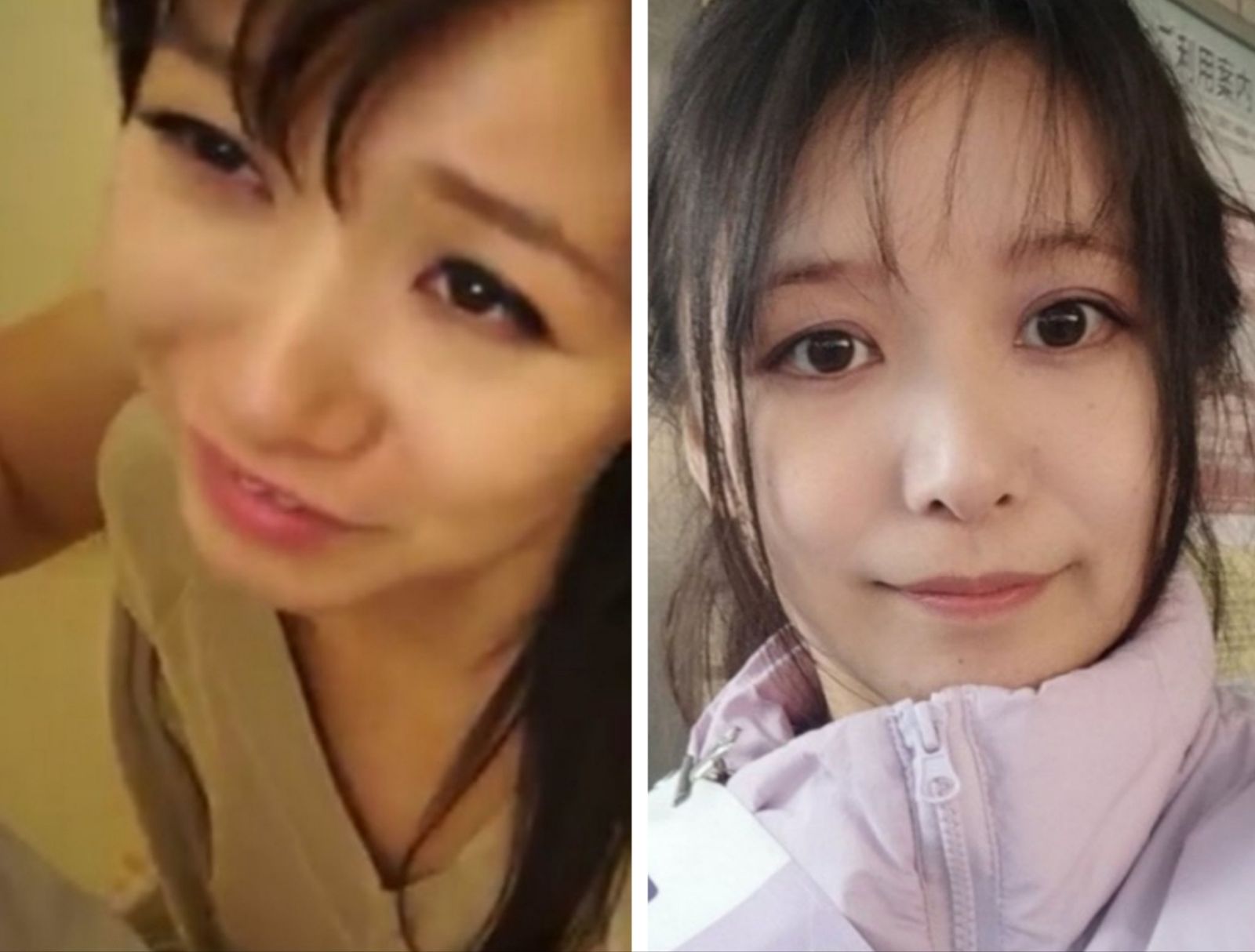岡本小百合被網友拿現在的照片和AV素人女主角的截圖照片對比。圖/X @sxzBST