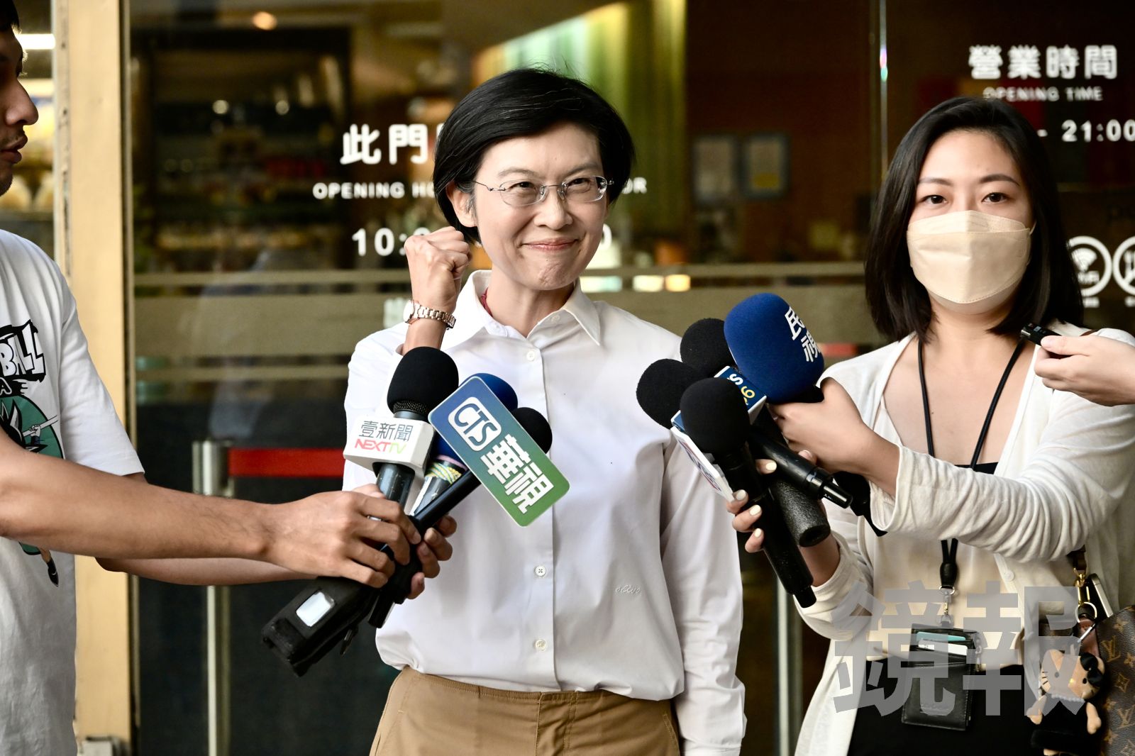 對於民調仍處於領先群，林岱樺說，她要感謝高雄鄉親給予的溫暖和支持。（資料照片／林煒凱攝）