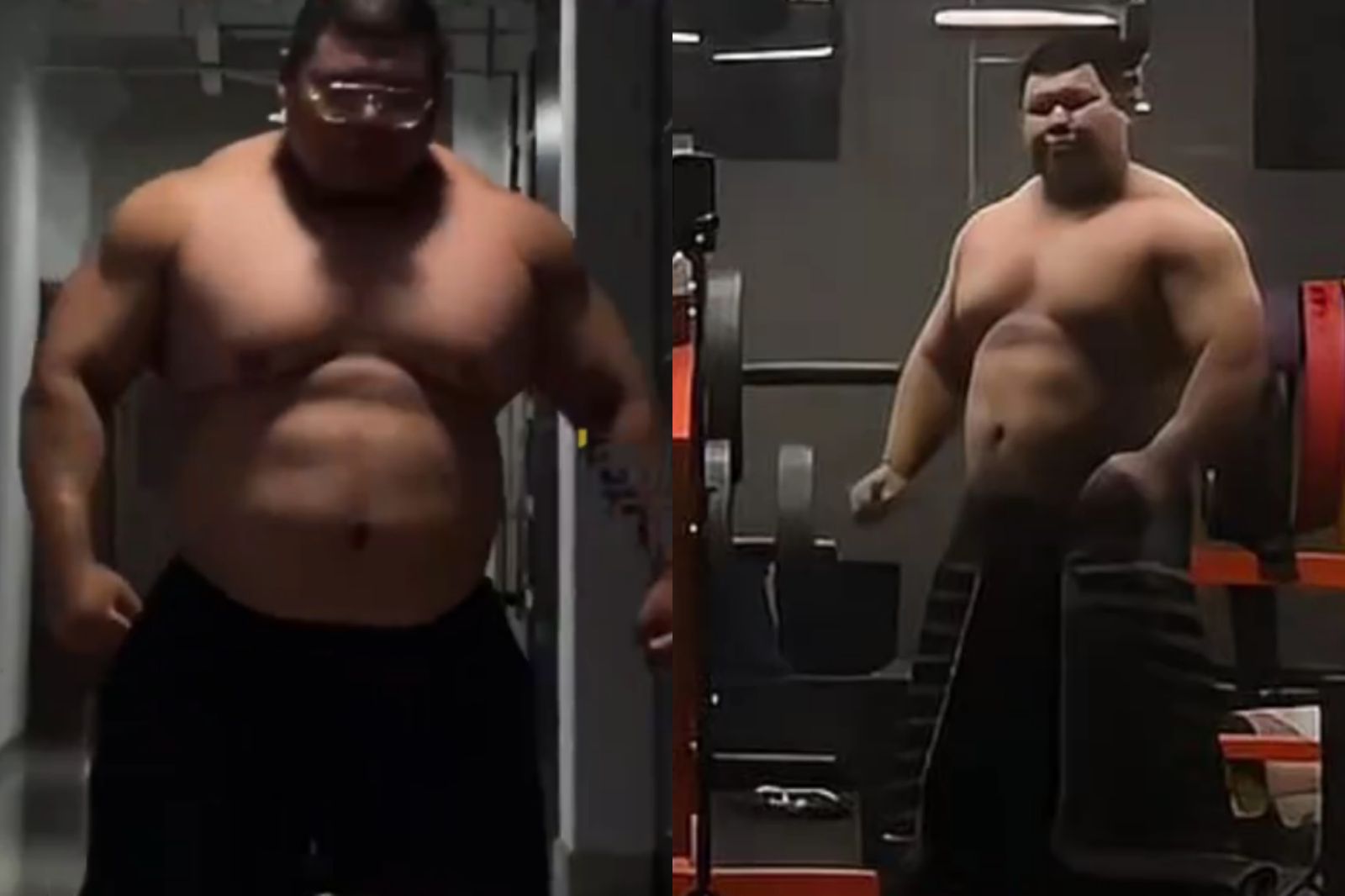 統神快看!中國170公斤男有「8塊腹肌」,網友讚嘆:許褚穿越了。圖/翻攝自微博