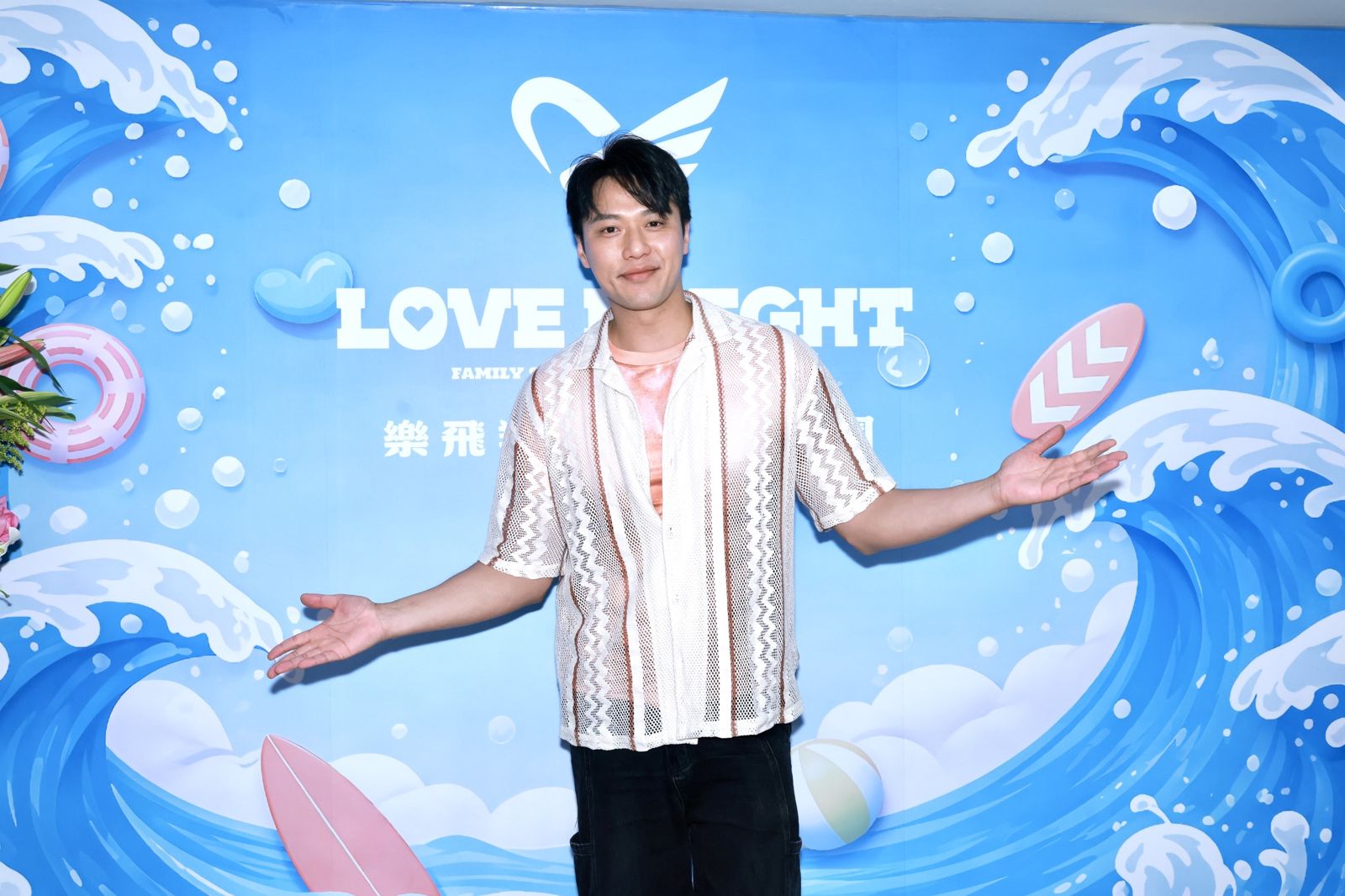 張睿家出席親子館試營運活動。民視提供