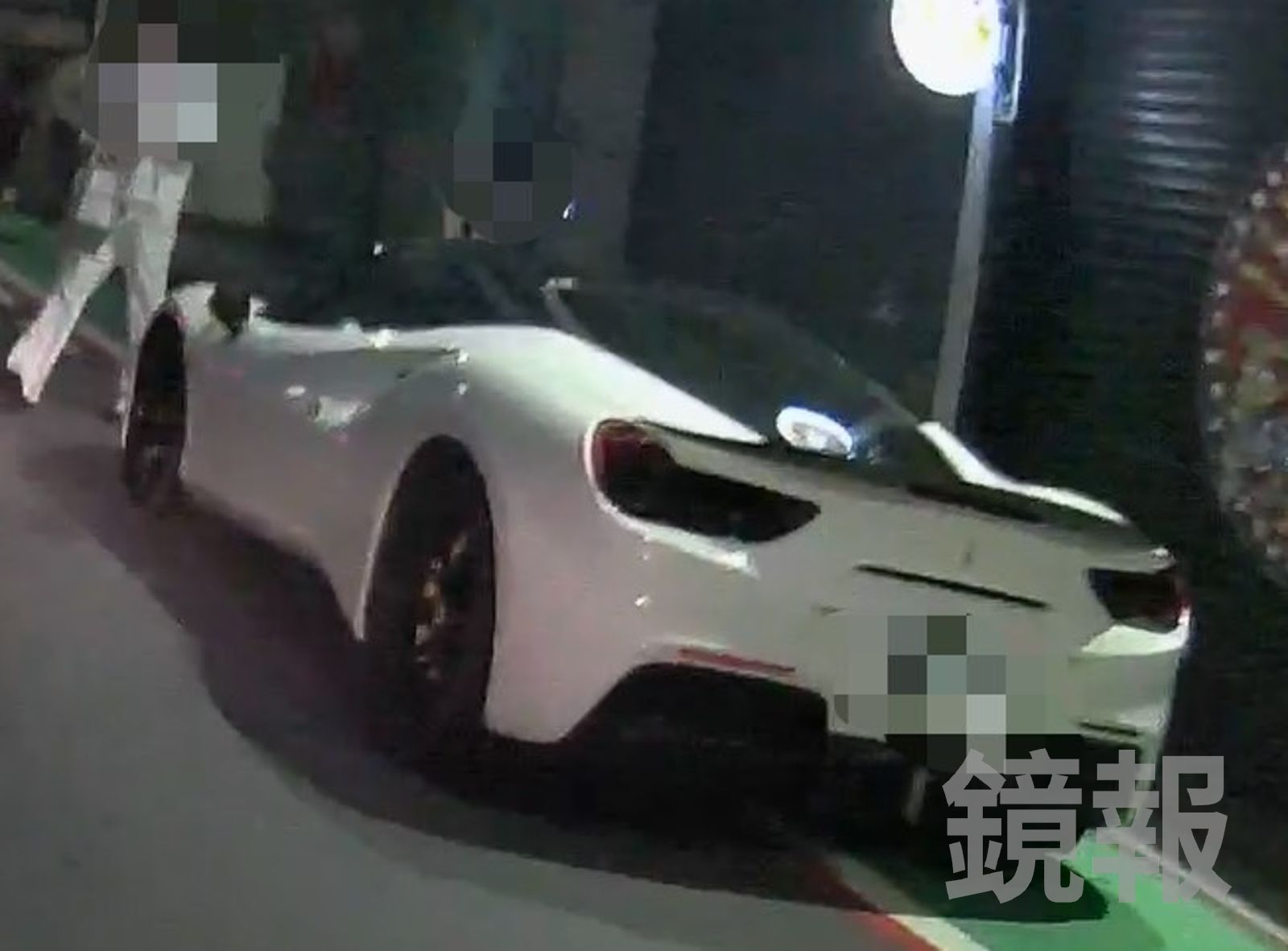 1480萬法拉利因酒駕慘遭扣牌。翻攝畫面