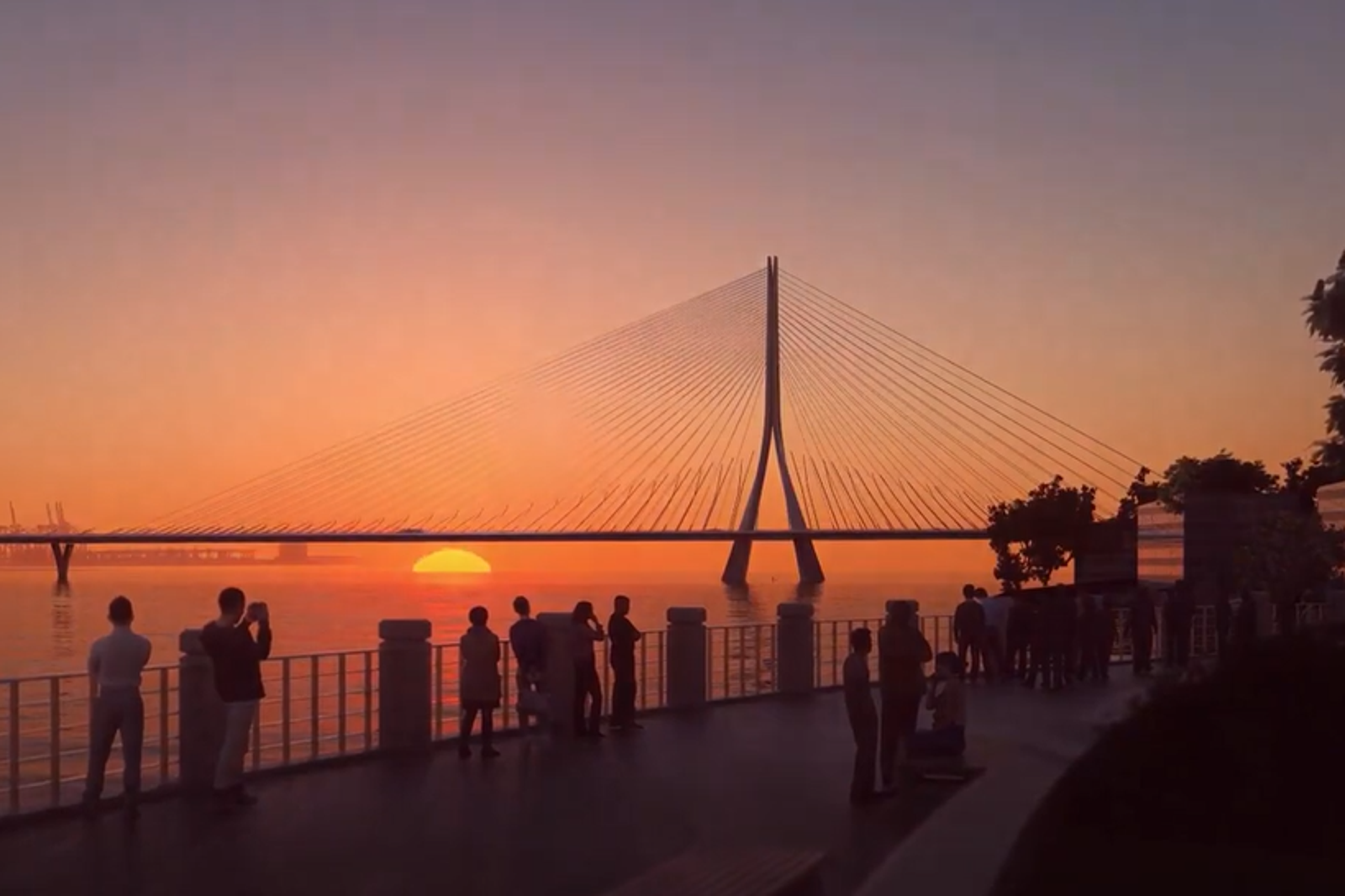 淡江大橋為全台首座擁有阻尼器橋梁。圖／交通部公路局