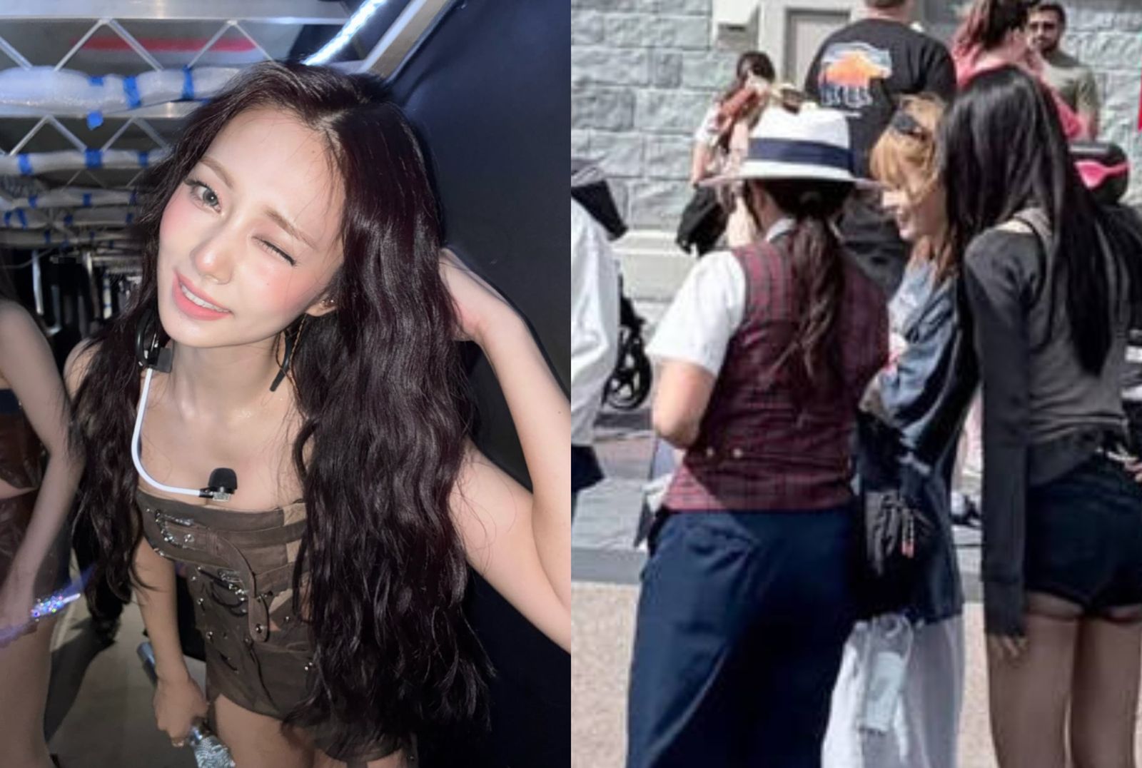 子瑜「黑絲大長腿」辣翻奧蘭多！野生TWICE現身迪士尼被捕獲　