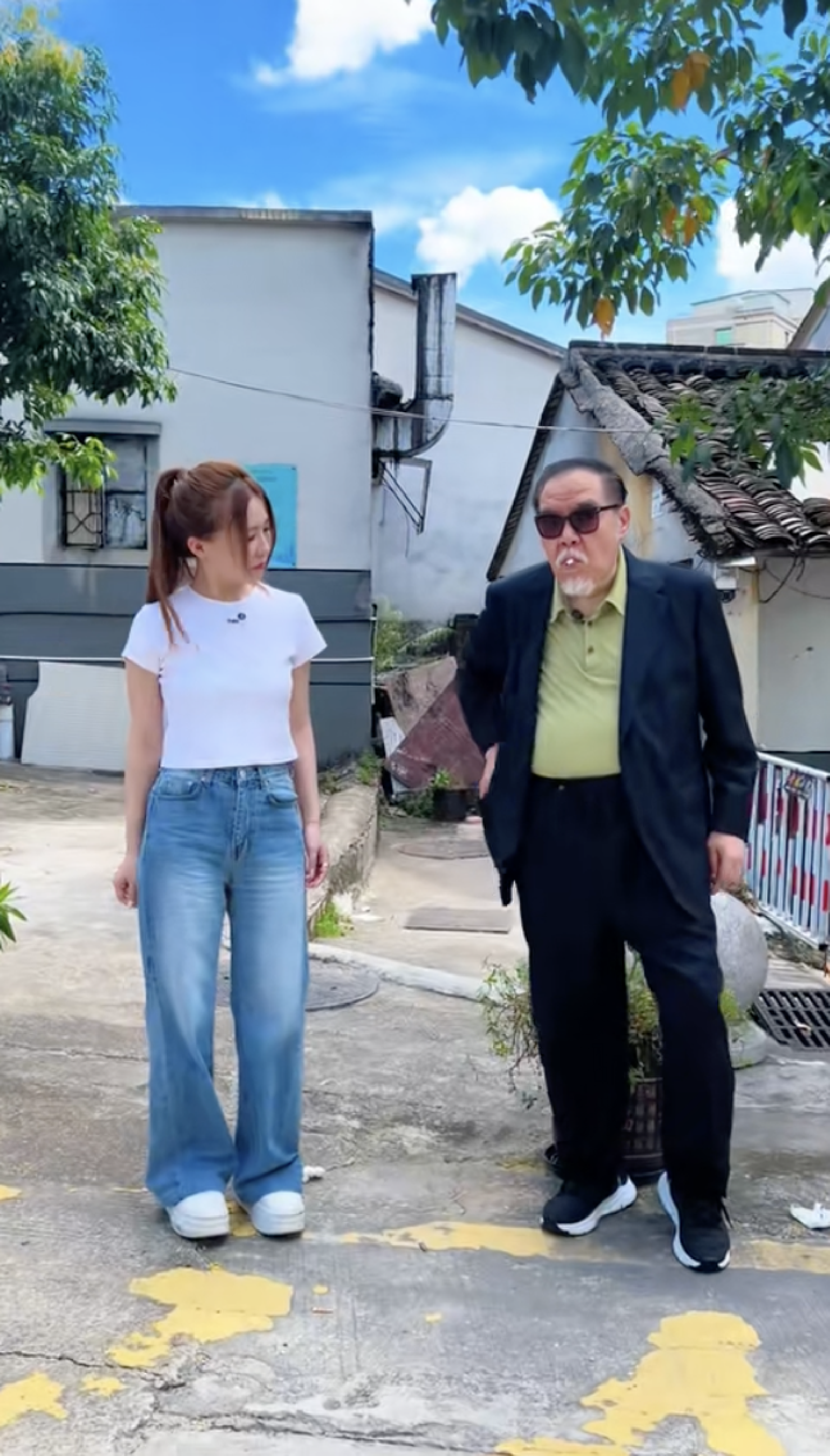 74歲「肥貓」鄭則仕曾拍影片澄清「我還在」。圖／翻攝自鄭則仕抖音