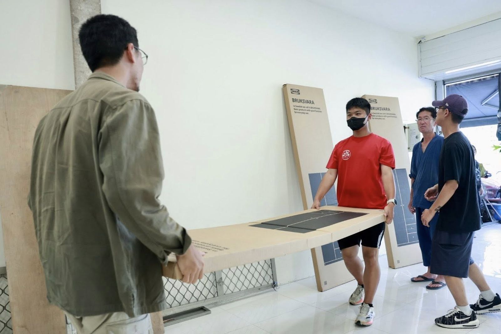 飯糰店新店面目前正在做裝潢和空間規劃。圖／翻攝自黃捷臉書