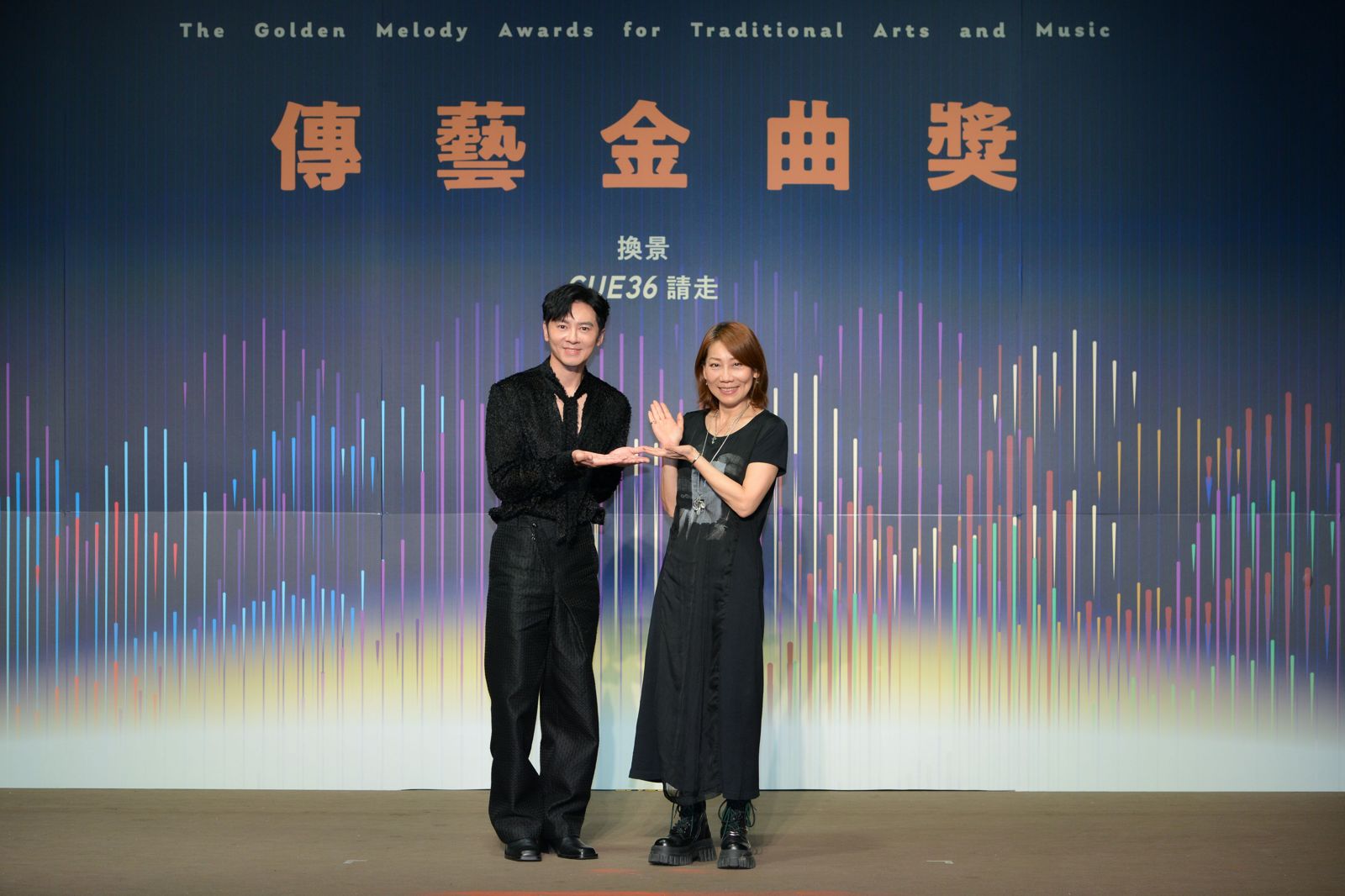 宣傳大使李國毅及總導演郎祖筠合影。三立提供