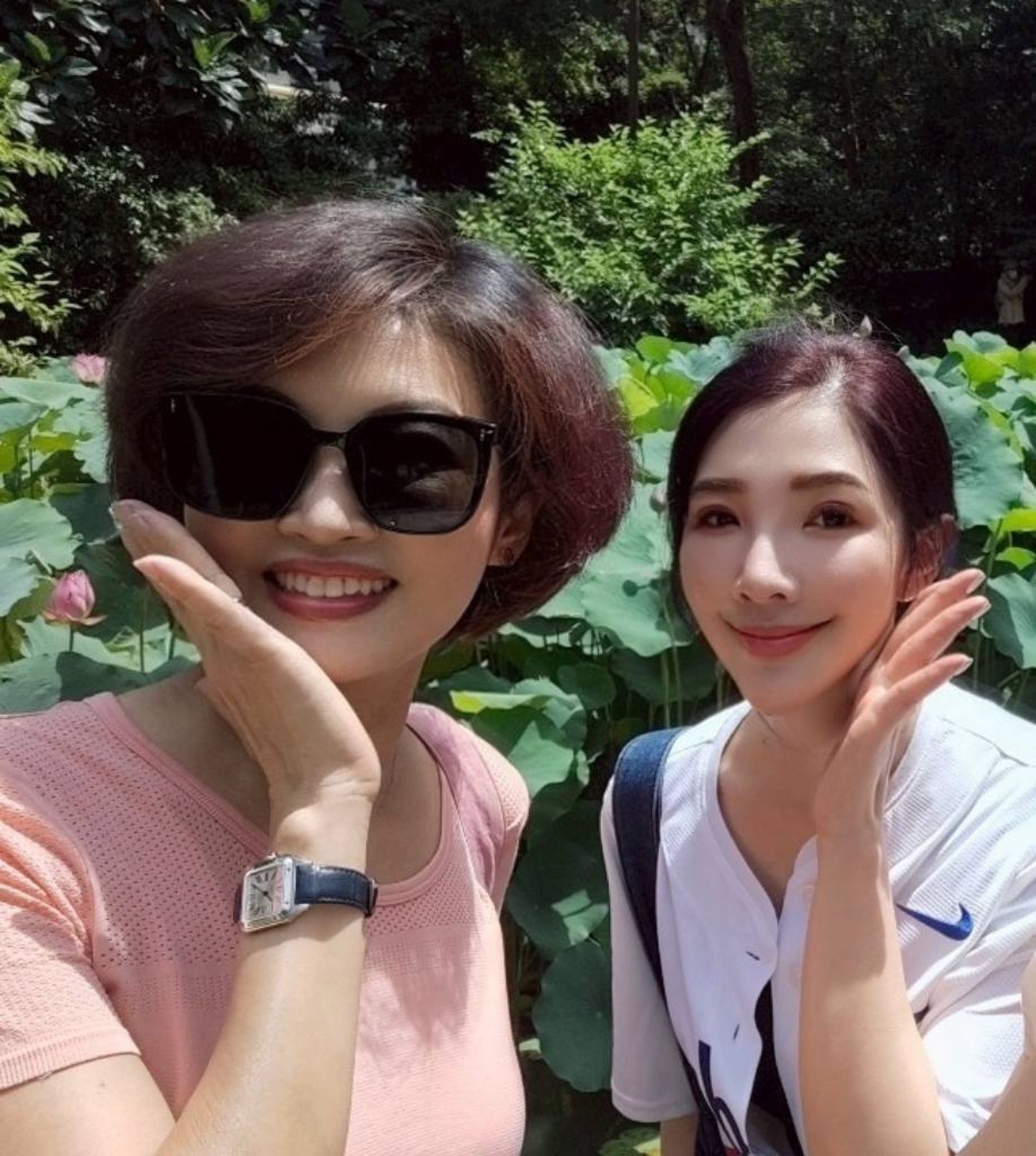 林書煒(右)悲痛吳中純離世。翻攝林書煒臉書