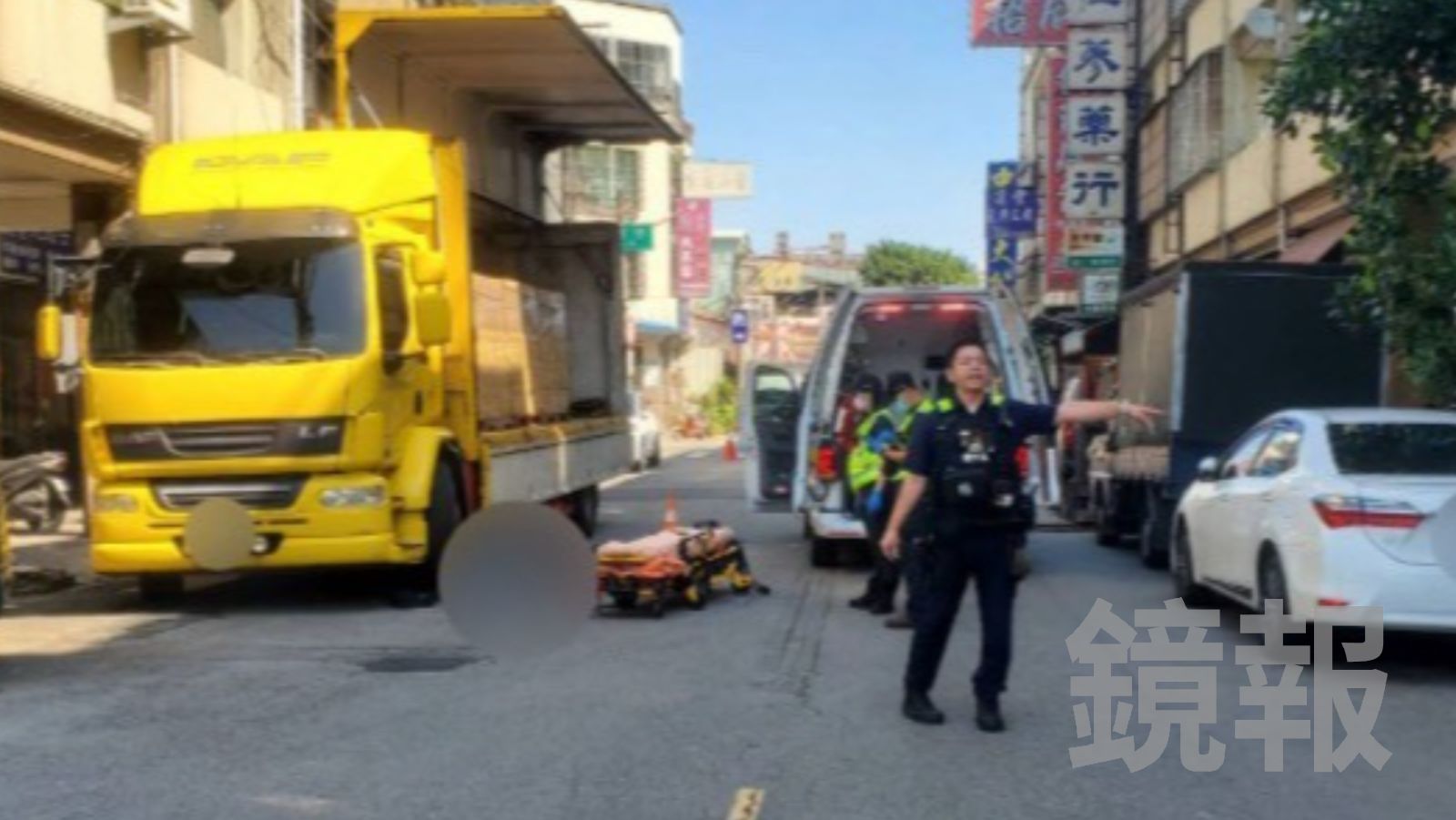 台中72歲嬤開堆高機搬貨 騎士路過「猛撞牙叉」當場斷頸慘死