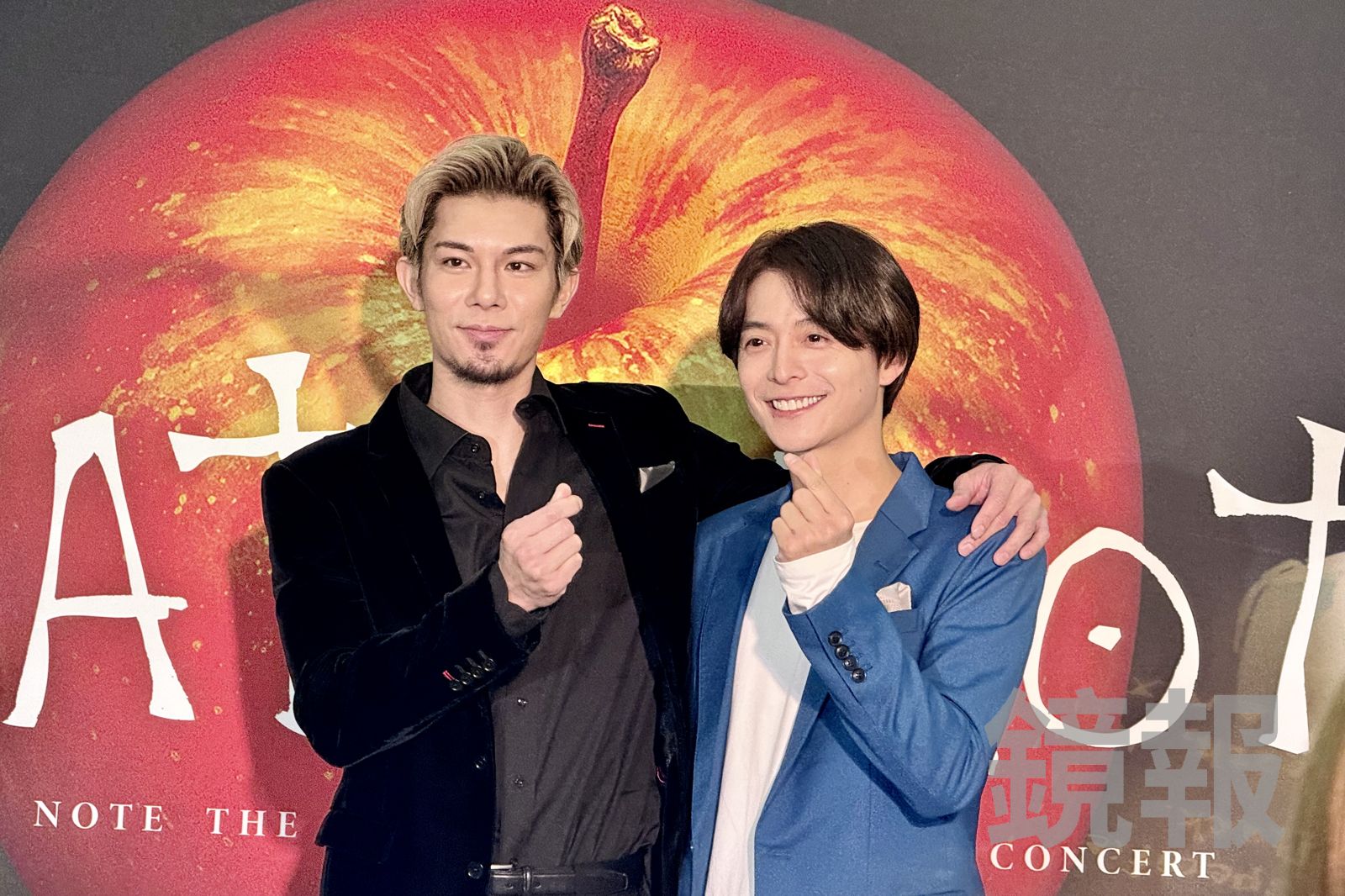 柿澤勇人（左）與小池徹平很開心能再次來到台灣。林奕雯攝