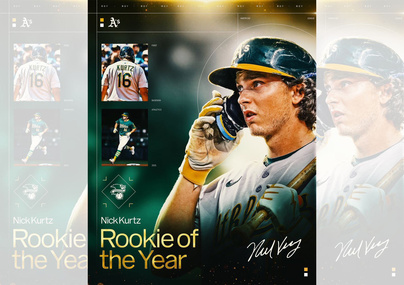 MLB新人王出爐！運動家怪物新秀Nick Kurtz全票稱王　勇士捕手再添榮耀