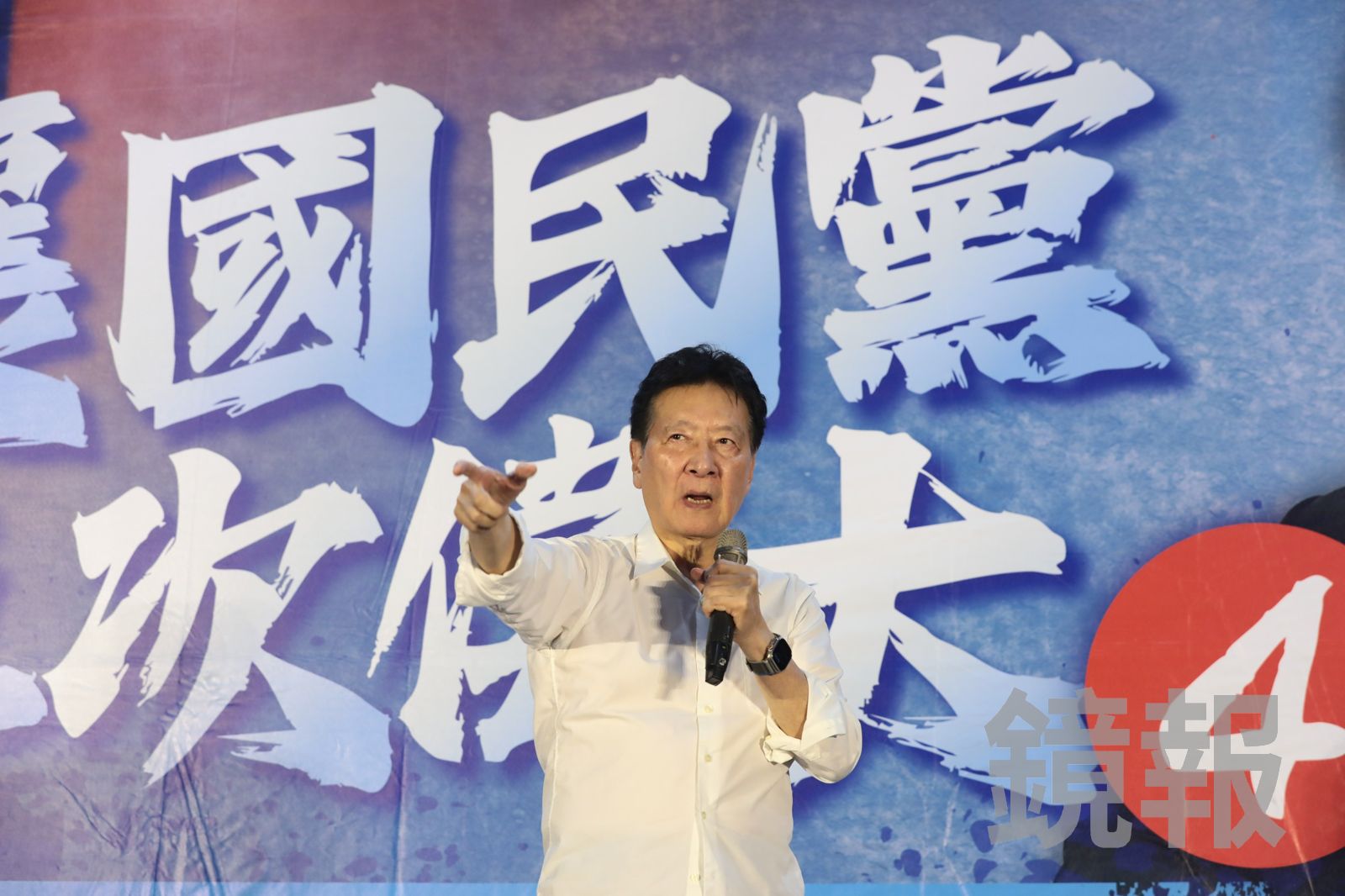 趙少康上台時大讚郝做事實在，從不誇口，「不像民進黨愛作秀，郝龍斌是做了，但不說。」（圖／林煒凱攝）