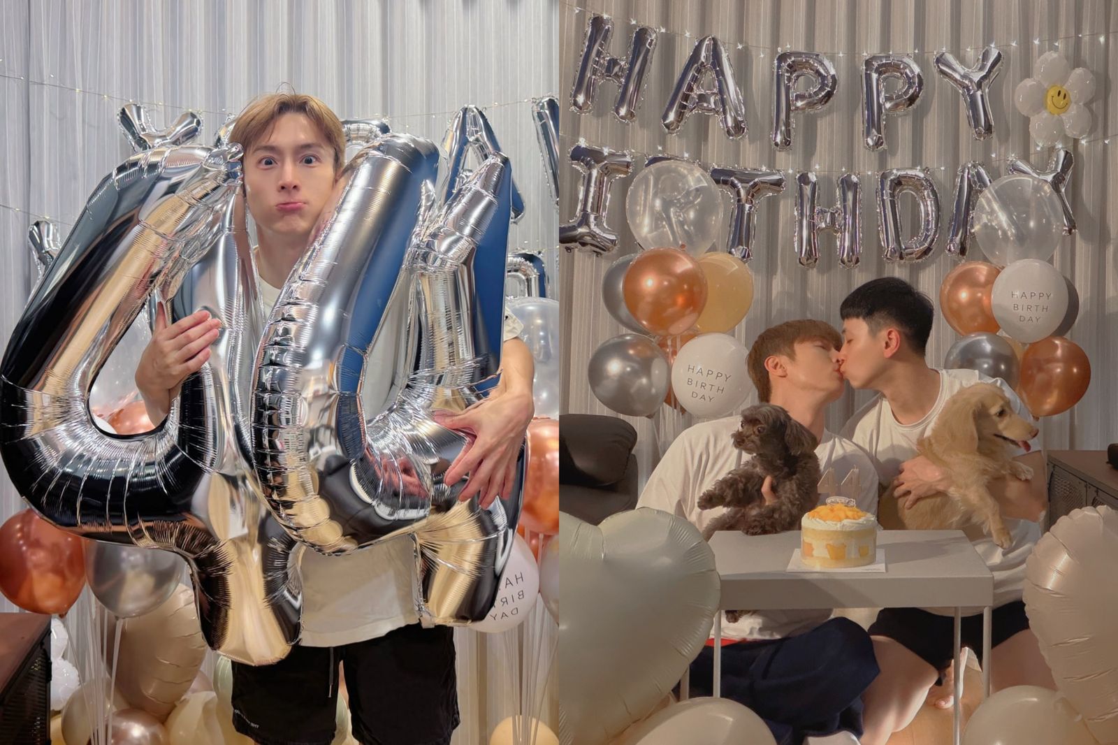 驚吐因腦動脈瘤被拒保!阿本44歲生日嘴對嘴親男友放閃 曝真實心聲:珍惜每一刻