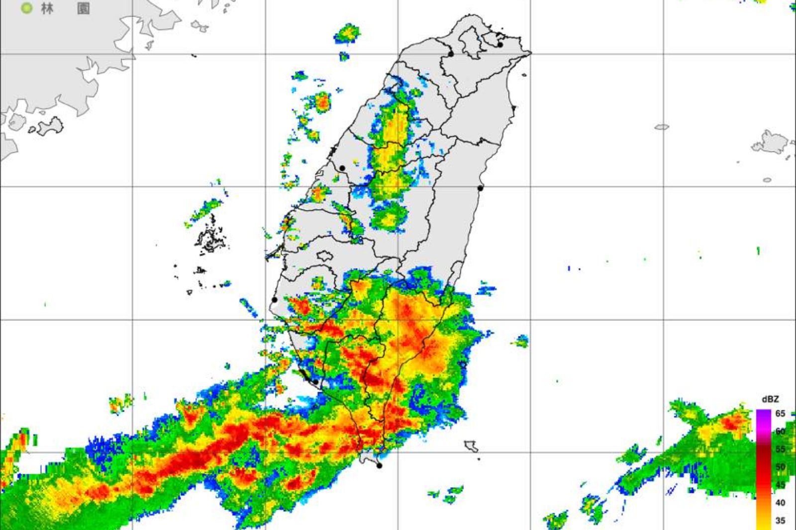 大雨下不停？雷達迴波圖呈現「條狀」　鄭明典示警：容易致災