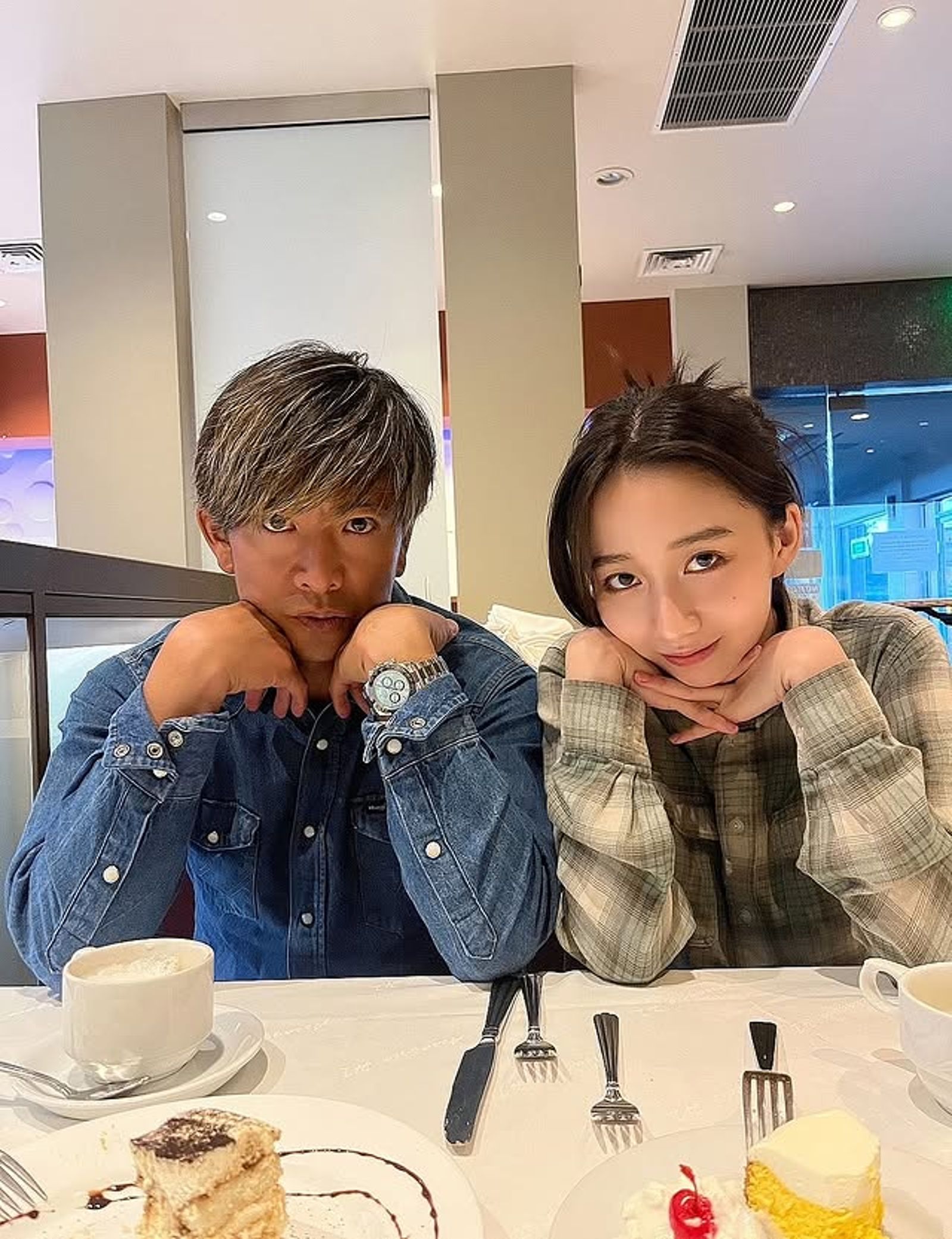 木村心美(右)有位天王老爸木村拓哉。翻攝IG@cocomi_553_official