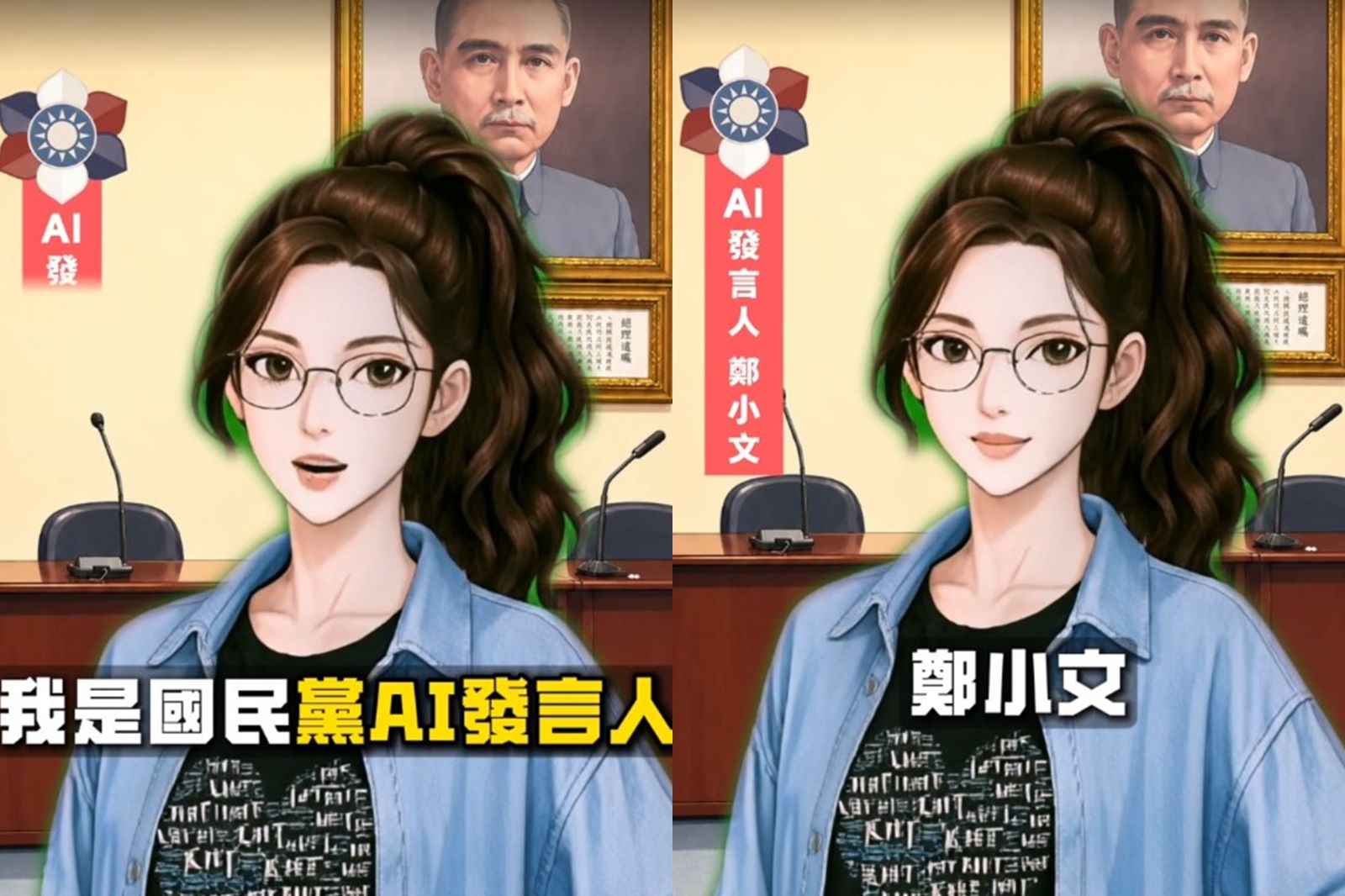 4議員擔任發言人備戰年底大選 國民黨再推AI發言人「鄭小文」