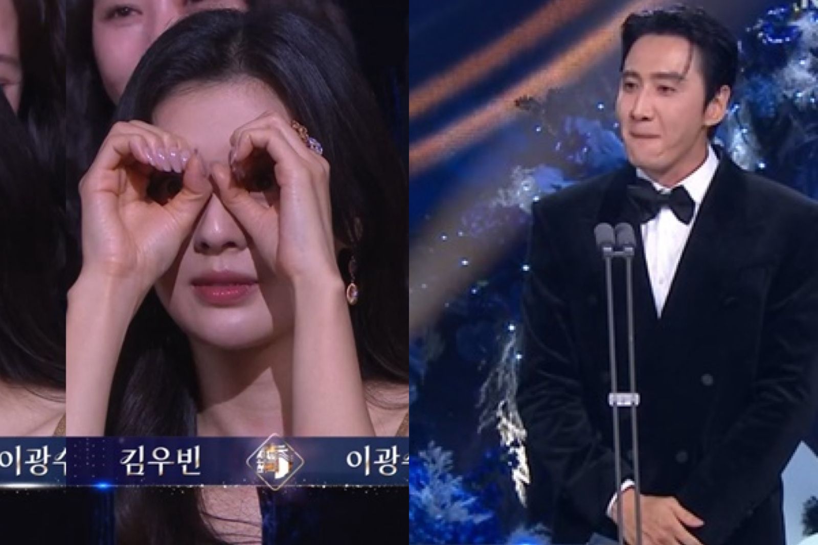 撒糖瞬間瘋傳！8年女友李先彬自帶「望遠鏡」緊盯　李光洙頒獎害羞了