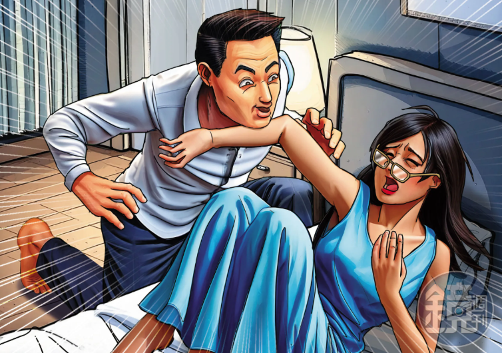 趁新年全家熟睡潛入大嫂房 監視器錄下色小叔「摸胸強吻」瞬間