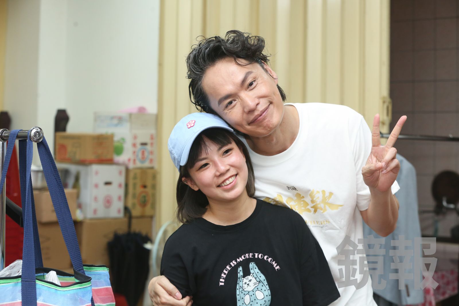 黃鐙輝愛虧老婆萁萁,但其實非常感激她作自己的經紀人又要照顧小孩。李鍾泉攝