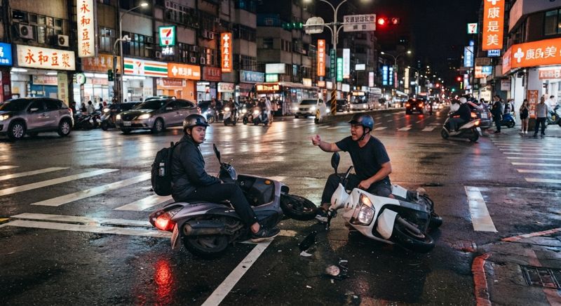 警官酒駕肇事　台南兩線三星「啤酒忠」酒後騎車追撞騎士　酒測值1.12裝路人遭同仁識破