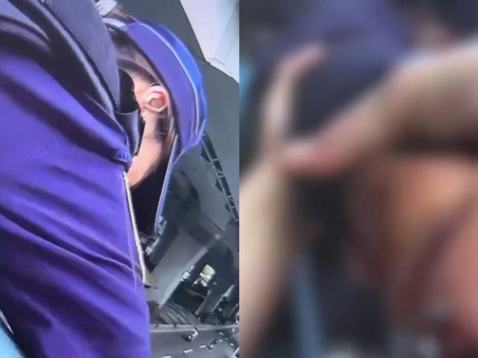 驚險一瞬間!6旬翁攀越天橋欄杆 鐵警衝上前一把拉回