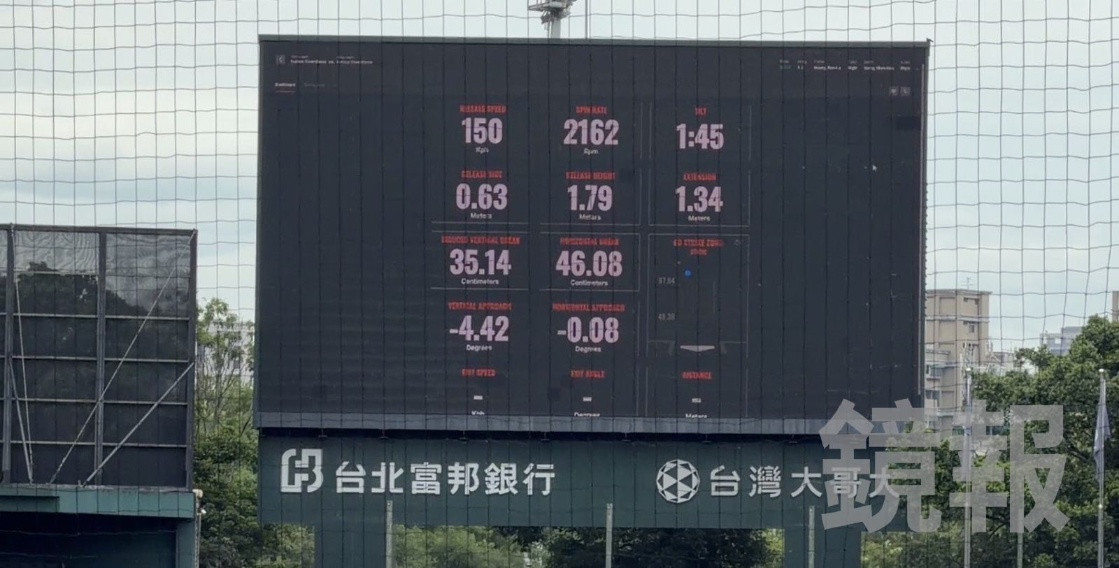 胡俊彥在測試會投出150公里火球。圖／讀者提供