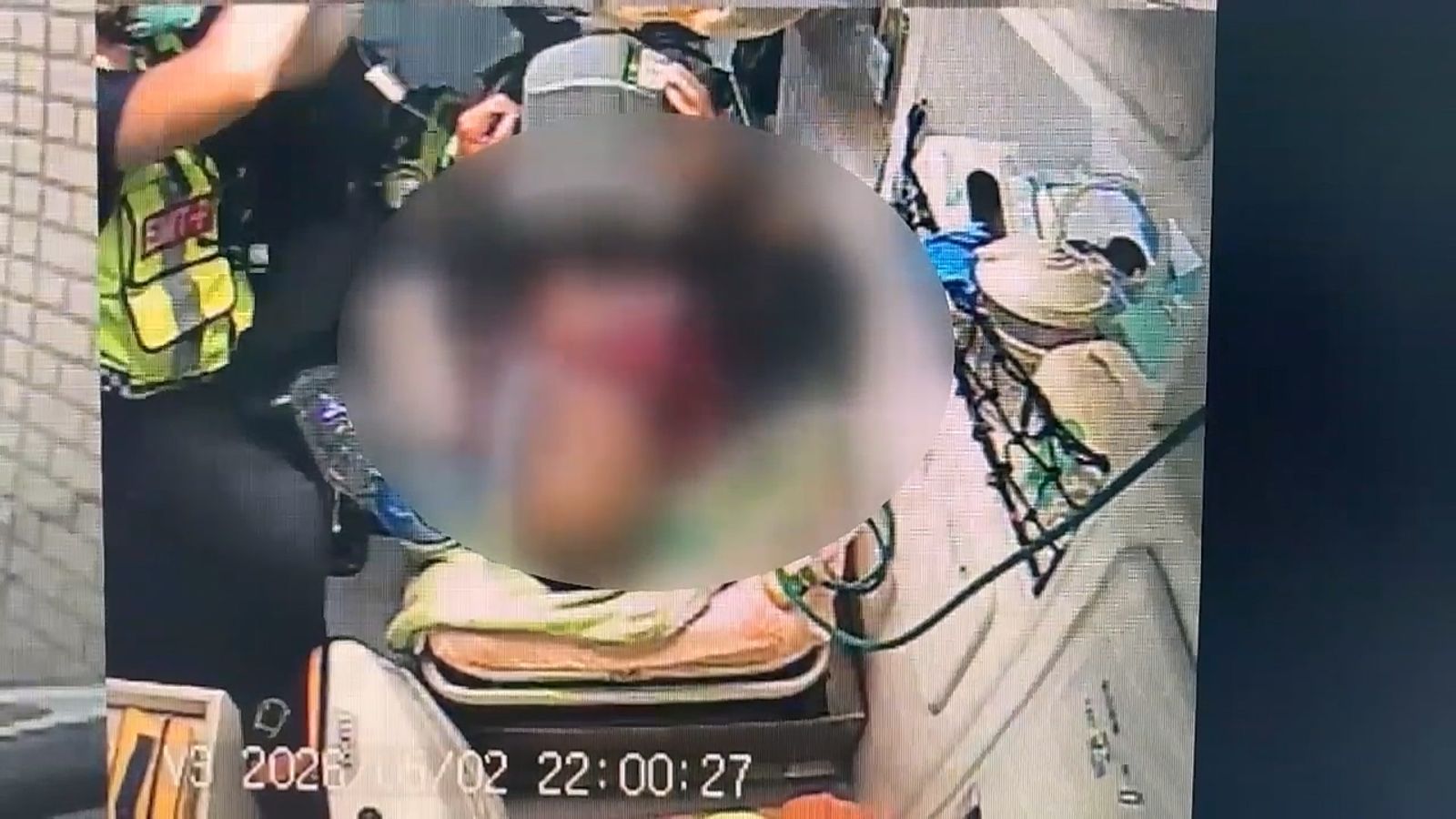 陳姓男子送醫時已經沒有生命跡象。讀者提供