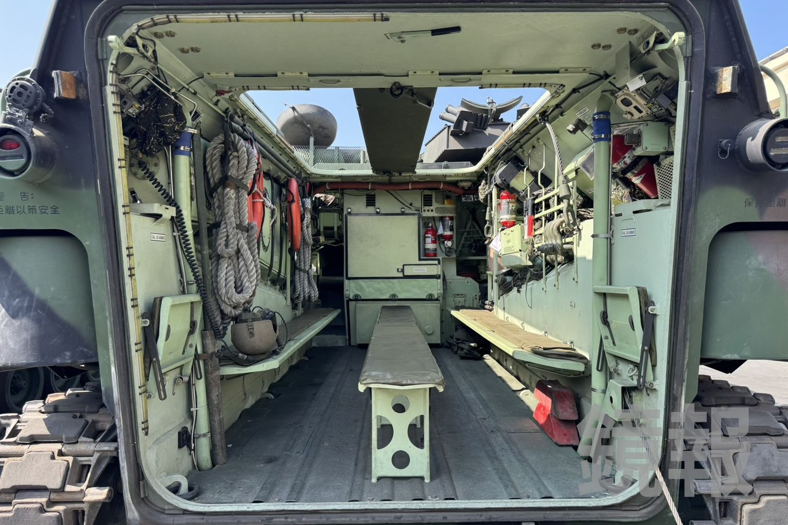 AAV7內部畫面。（圖／李奇叡攝）