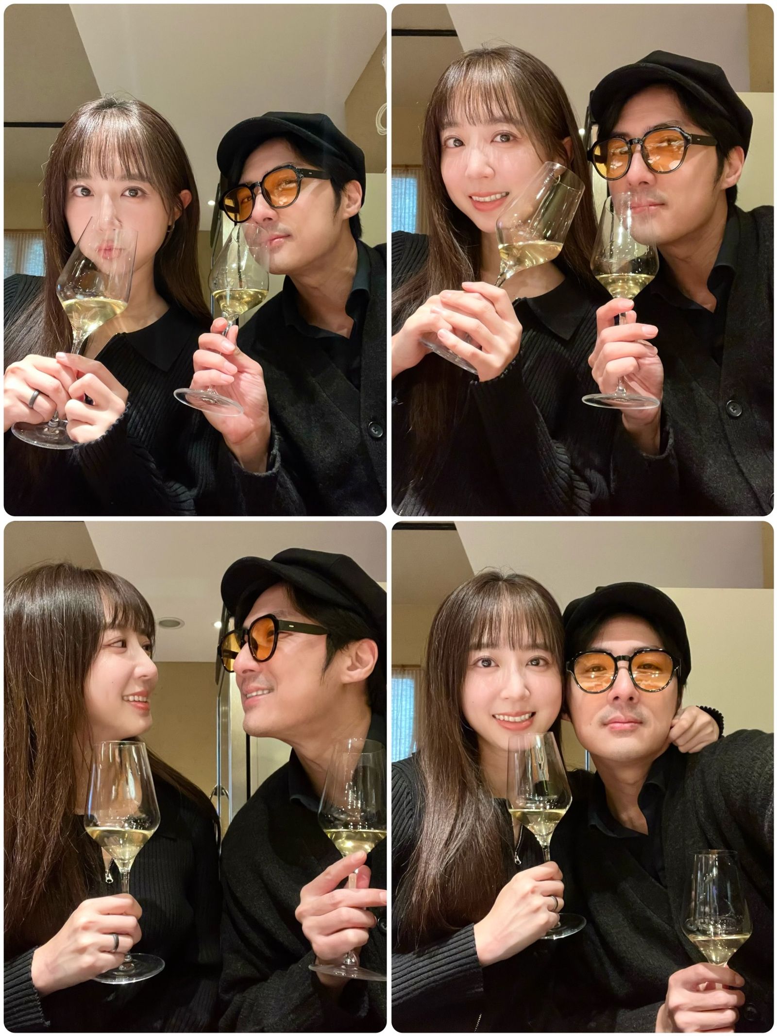 李運慶（右）與洪詩夫妻親自回應網友評論。翻攝臉書